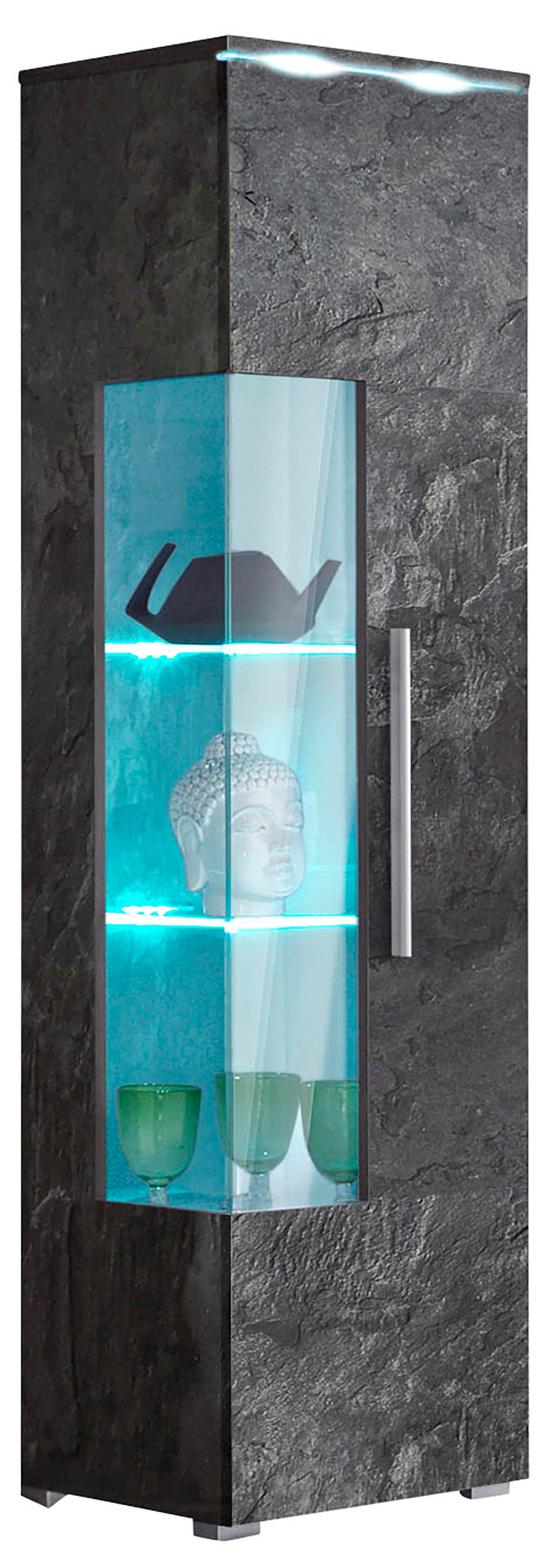 OTTO home Vitrine "India,Höhe 160cm stilvolle Glasvitrine mit verstellbare günstig online kaufen