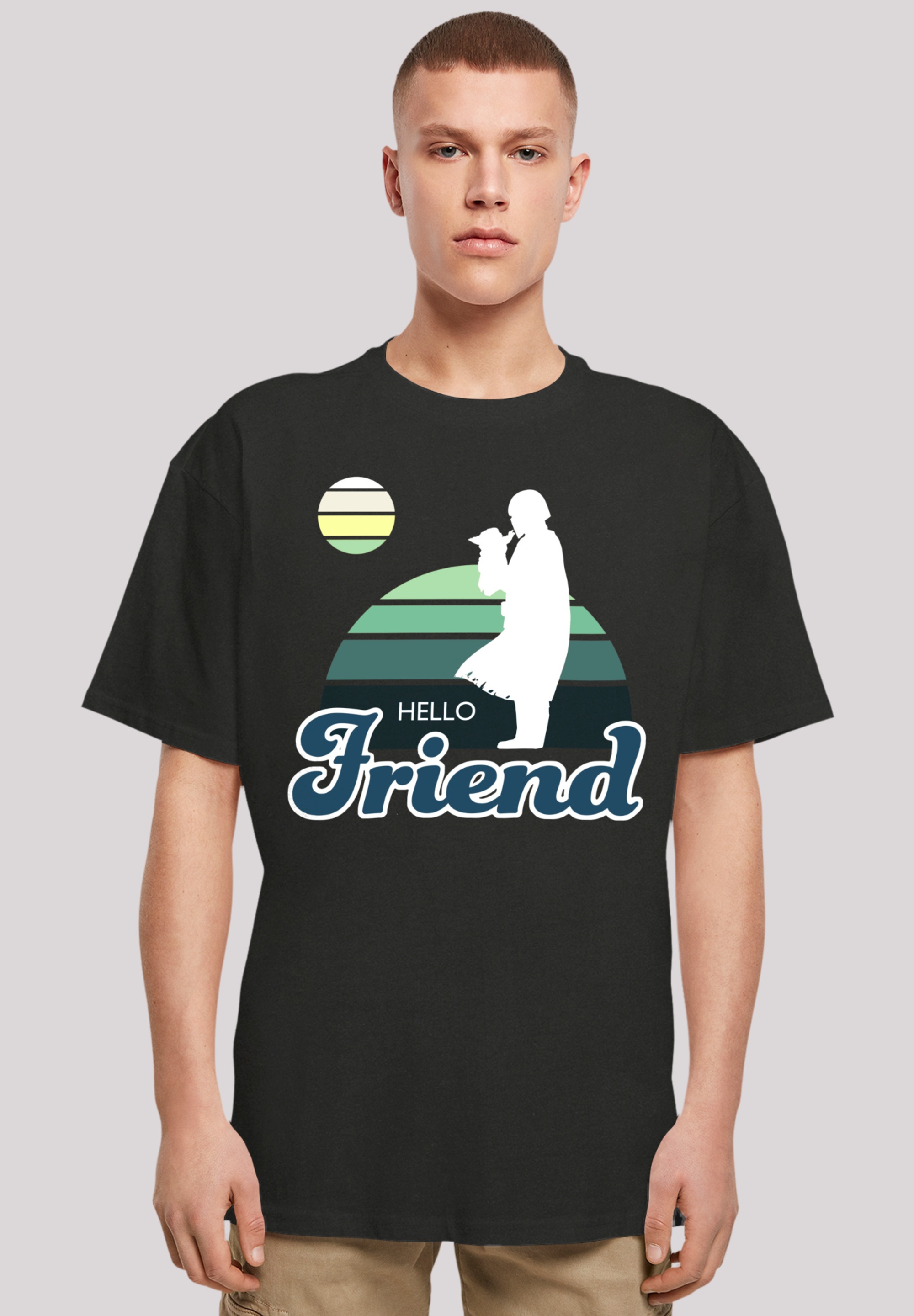 F4NT4STIC T-Shirt »Star Wars The Mandalorian Hello Friend«, Premium Qualität