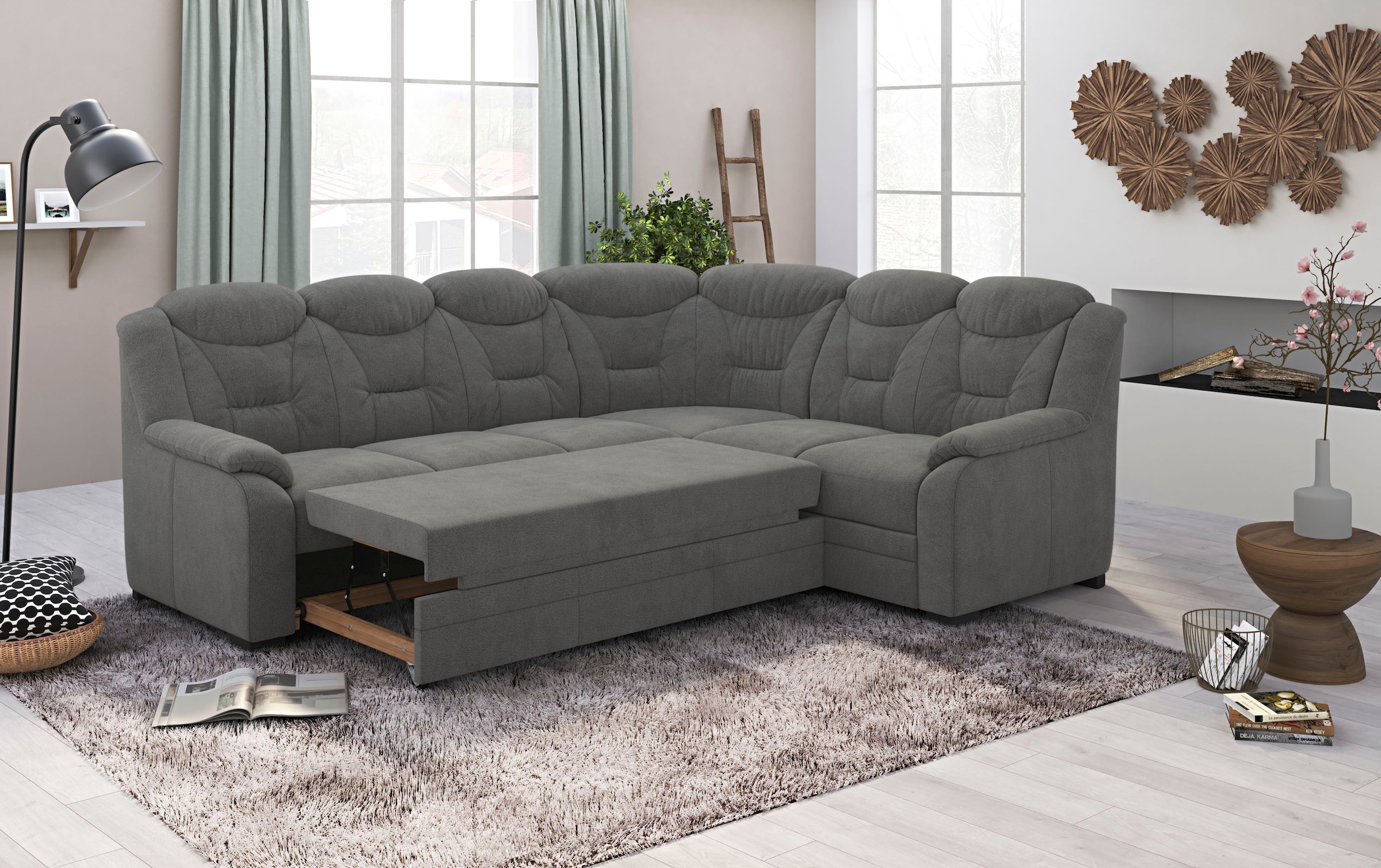 COTTA Ecksofa »Marcus L-Form«, wahlweise mit Bettfunktion & Stauraum