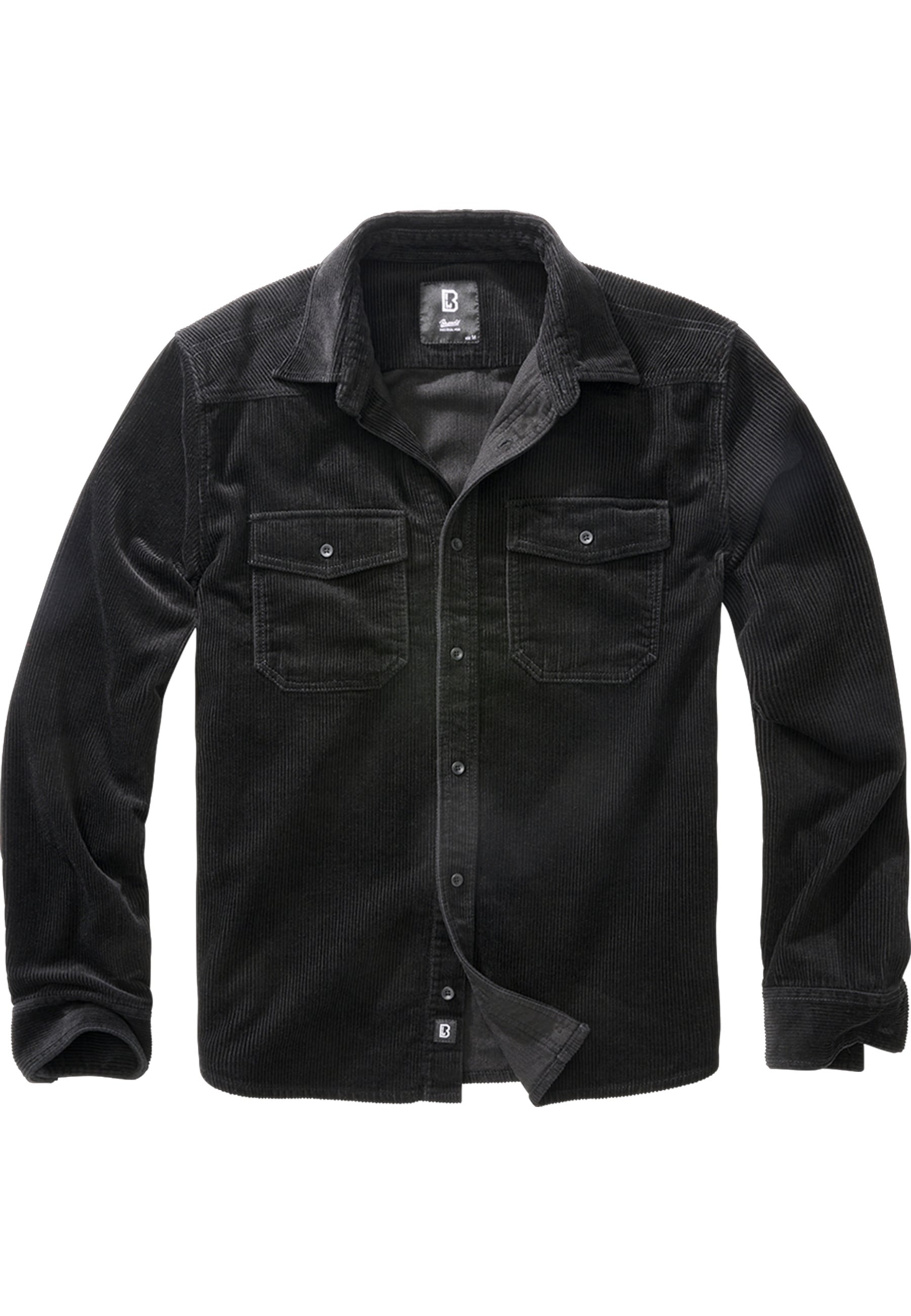 Brandit Langarmhemd "Brandit Herren Corduroy Classic Shirt Long Sleeve" 1