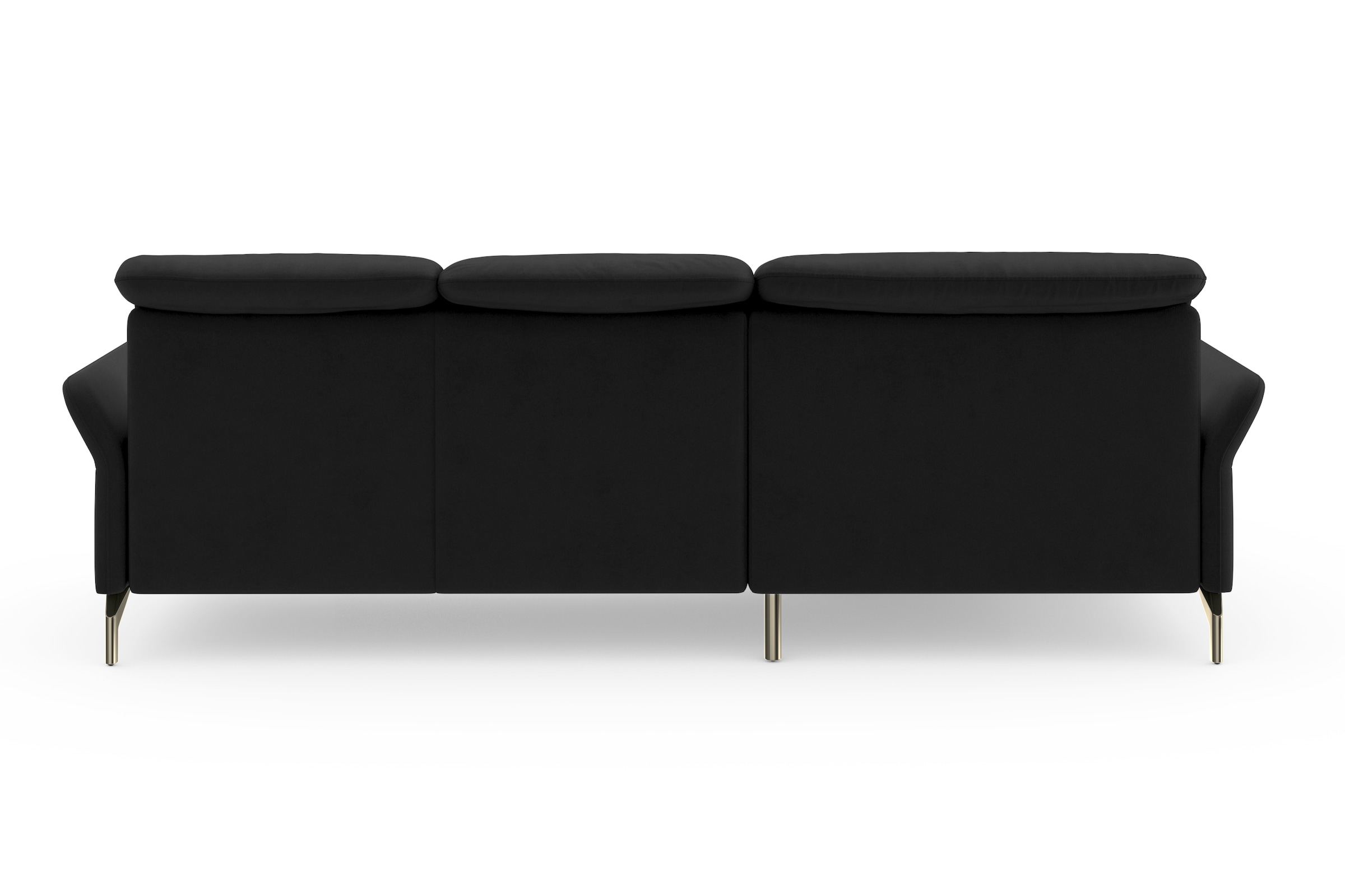 sit&more Ecksofa »Fashion L-Form« wahlweise mit Kopfteilverstellung, Vorziehsitz, motorisch, Nickelfüße