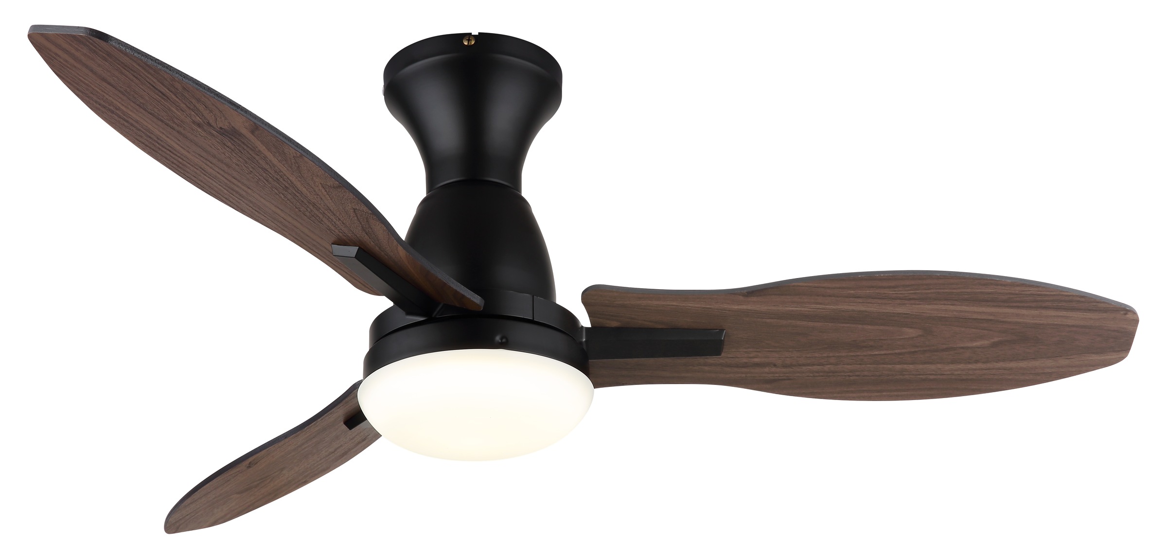GLOBO LIGHTING Deckenleuchte »GALE« LED-Modul 1 Stk. Deckenventilator schwarz/Holzoptik, LED 22W, dimmbar, Fernbedienung