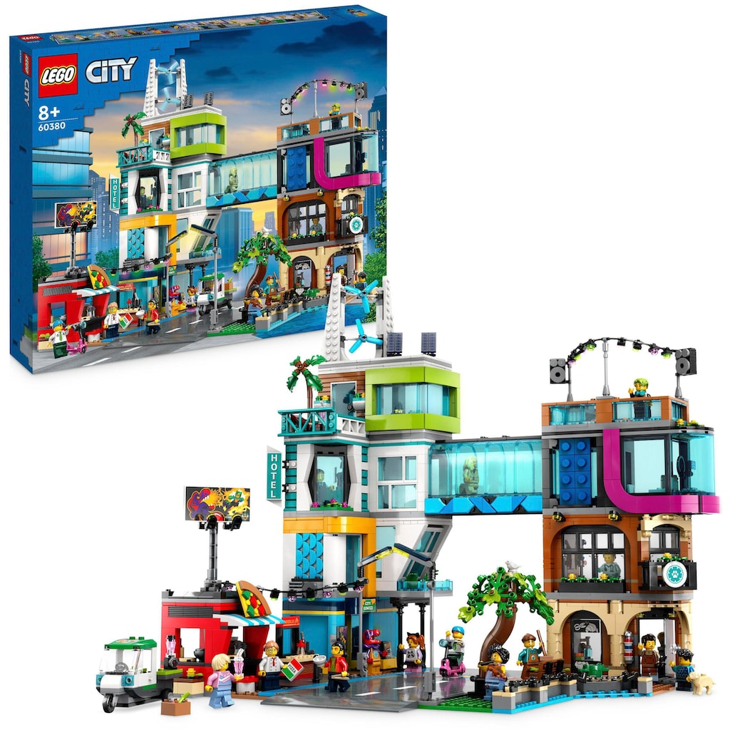 LEGO® Konstruktionsspielsteine »Stadtzentrum (60380), LEGO® City«, (2010 St.), Made in Europe