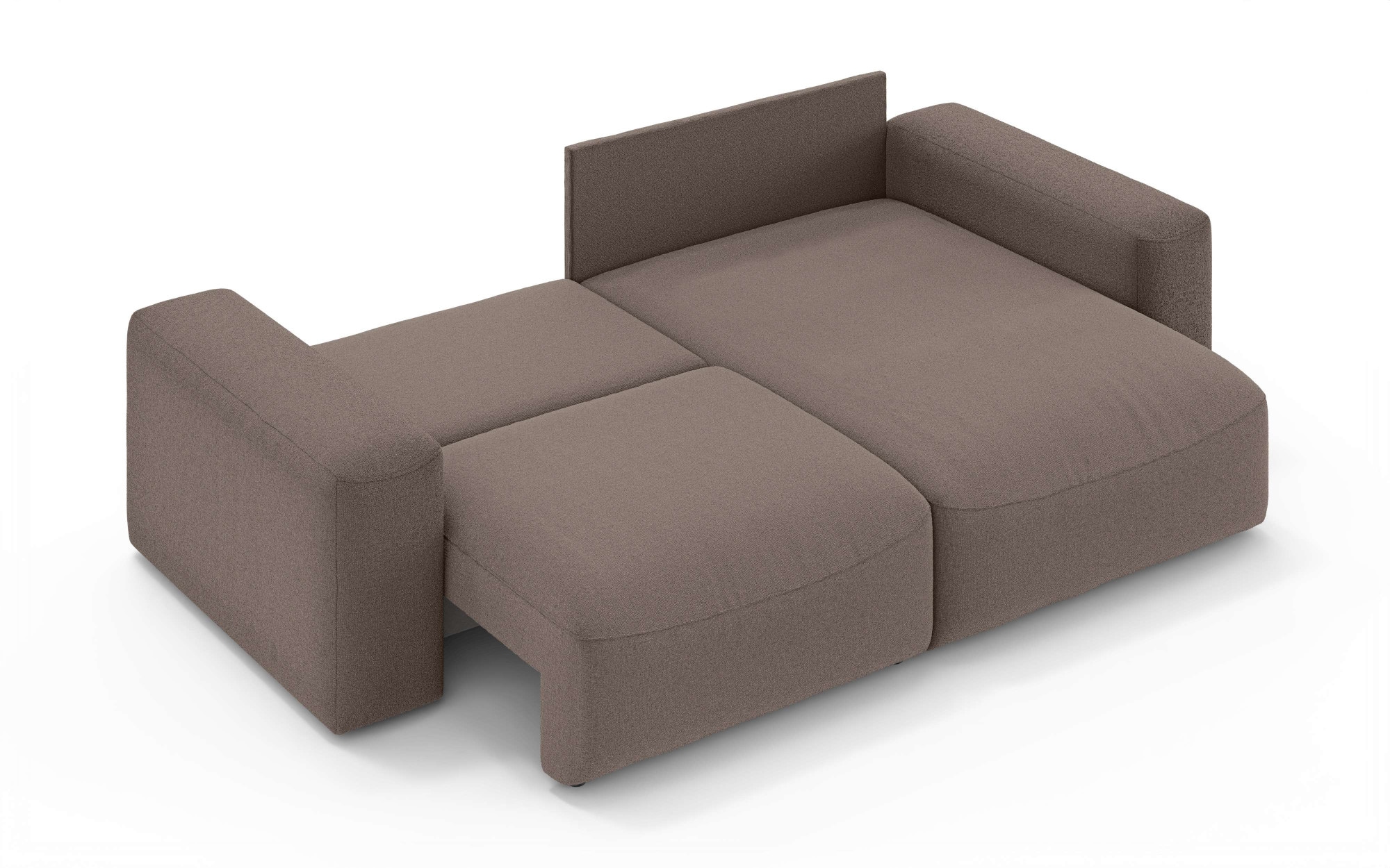 OTTO home Ecksofa »MATTS Schlafsofa mit Bettkasten, Maße B/T/H: 265/159/89 cm«, L-Form mit Recamiere rechts oder links, hoher Sitzkomfort