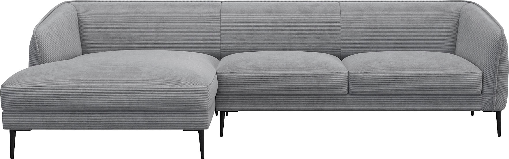 FLEXLUX Ecksofa "Belle Designsofa, L-Form, B/T 288/149 cm", Skandinavisches günstig online kaufen