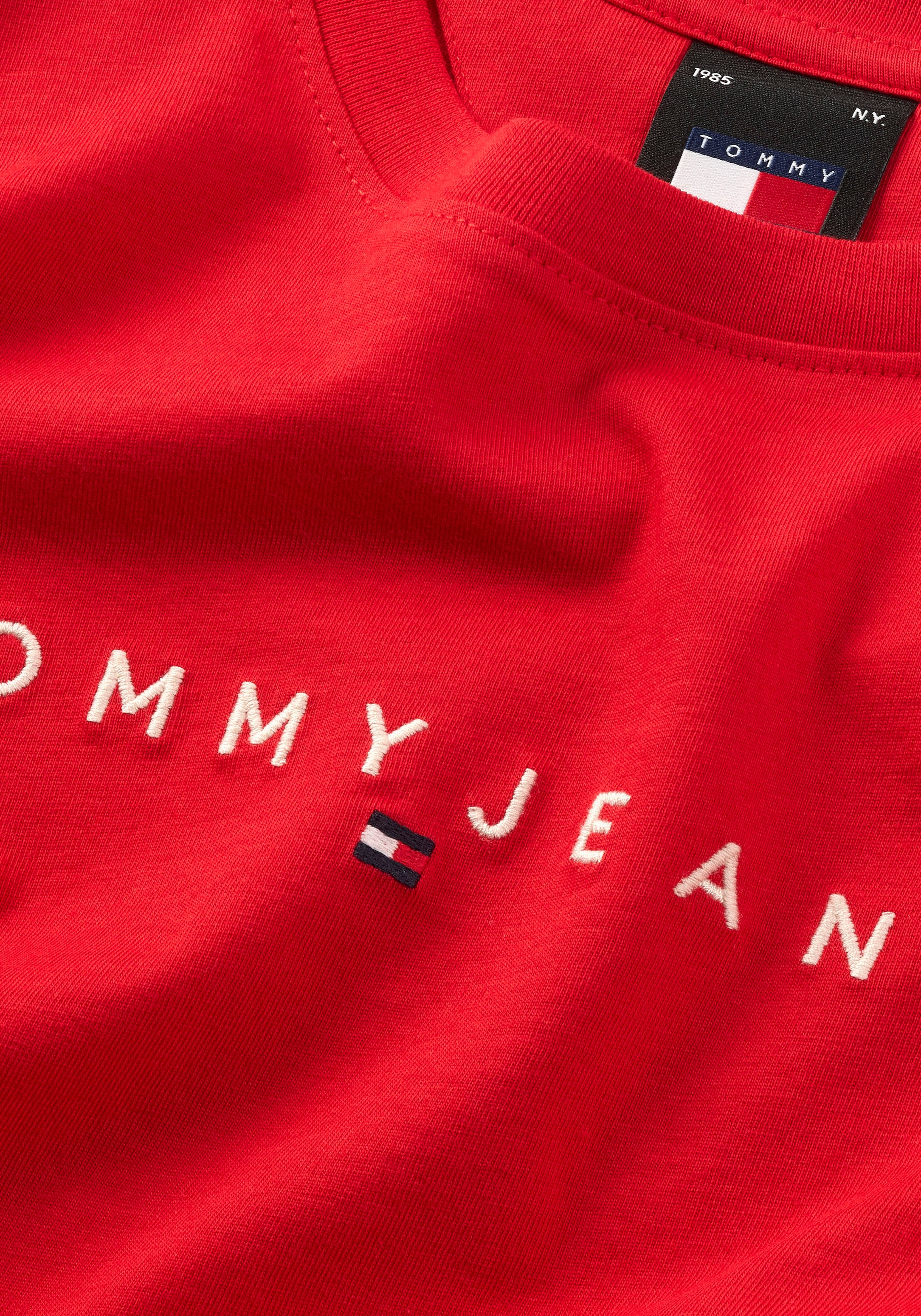 Tommy Jeans T-Shirt »TJW SLIM BAUR LINEAR kaufen EXT«, SS Logostickerei mit online TEE 
