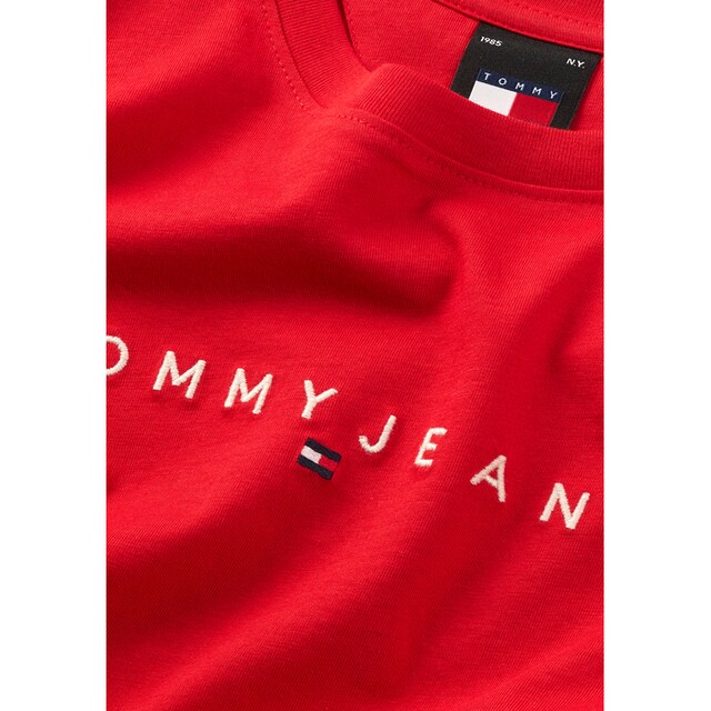 Tommy Jeans T-Shirt »TJW SLIM LINEAR TEE SS EXT«, mit Logostickerei online  kaufen | BAUR