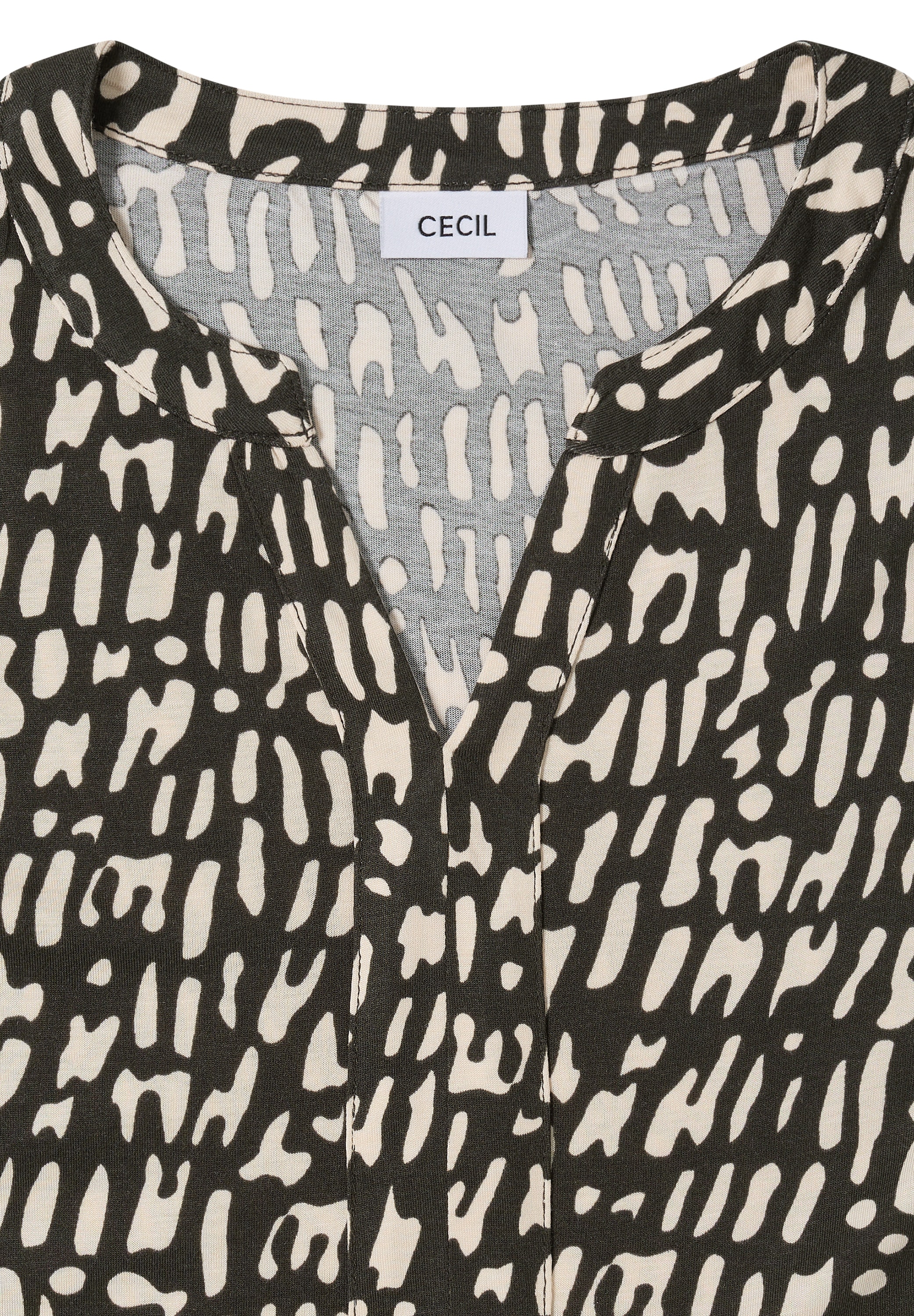 Cecil Print-Shirt im Tunika-Look und mit grafischem Muster