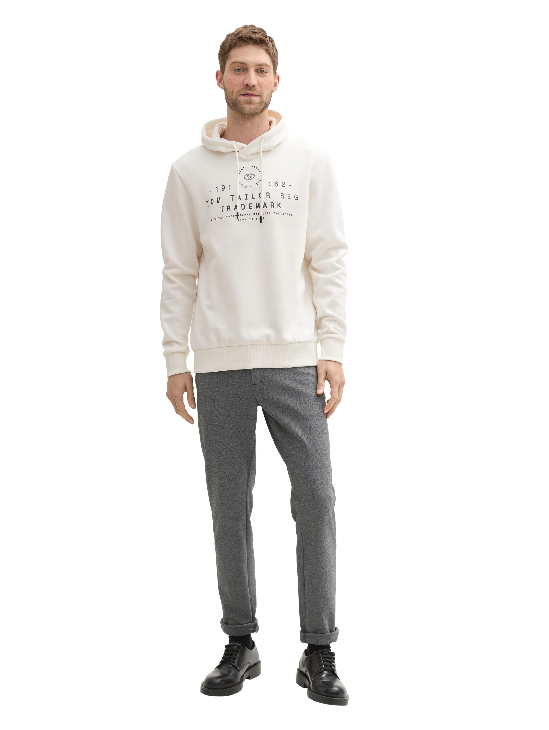 TOM TAILOR Kapuzensweatshirt, mit großem Logo-Frontprint