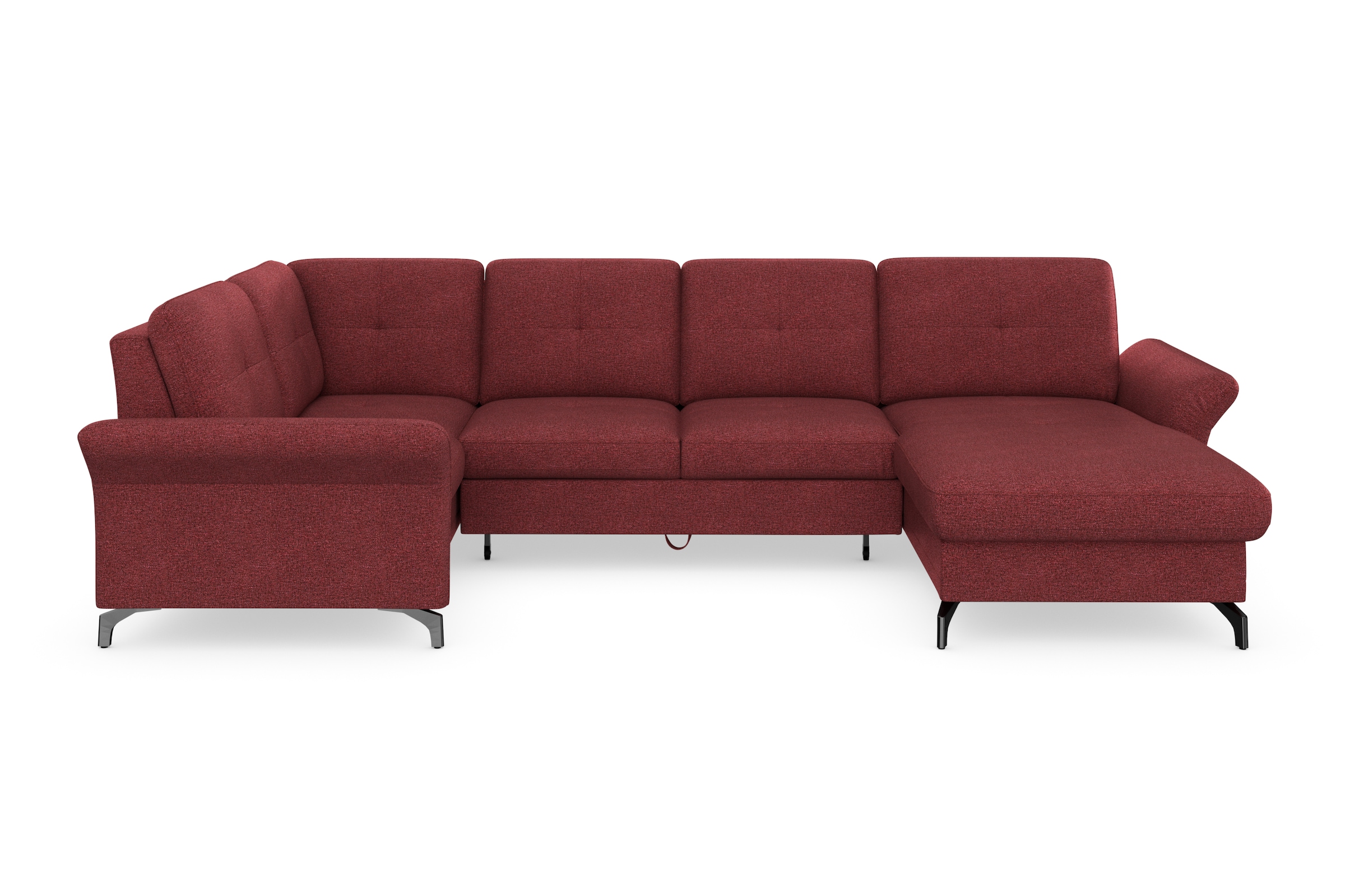 Home affaire Wohnlandschaft "Calando U-Form" wahlweise mit Bettfunktion, Be günstig online kaufen