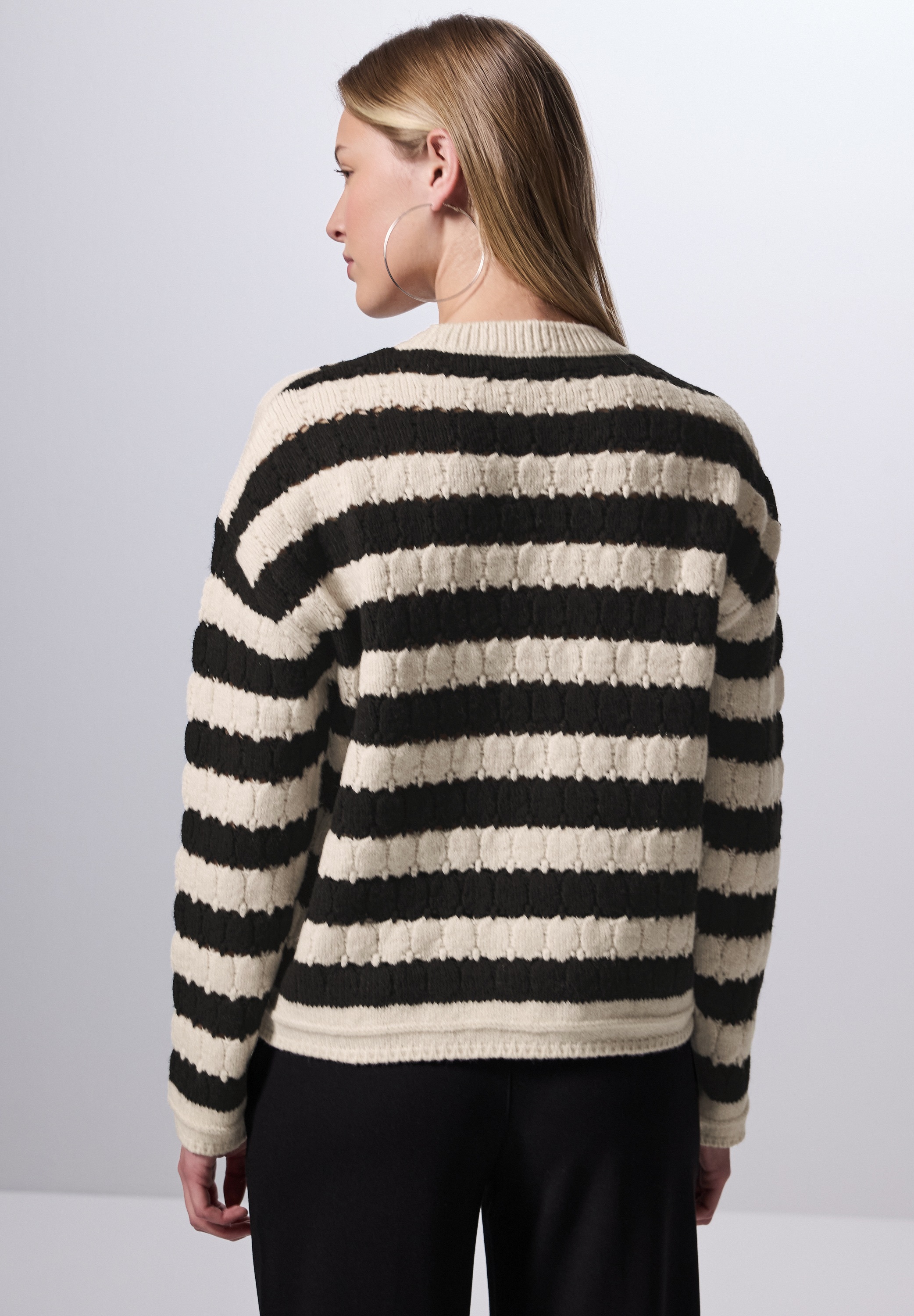 STREET ONE STUDIO Strickpullover, mit Rundhalsausschnitt