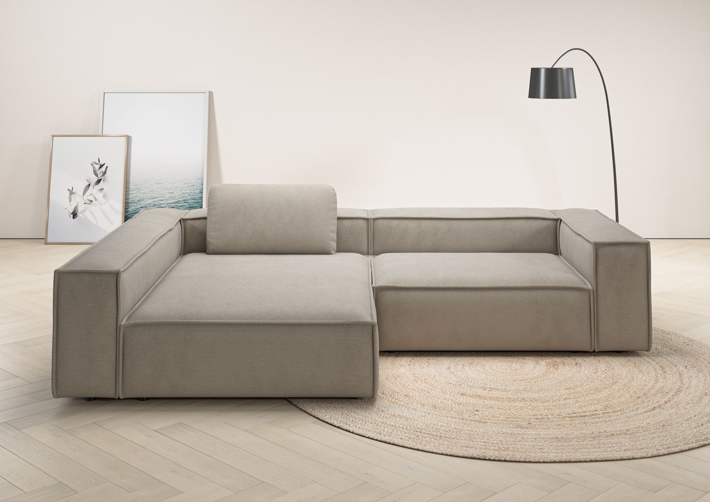 Places of Style Ecksofa "Watertown, moderne XXL L-Form, 306 cm breit", Komf günstig online kaufen
