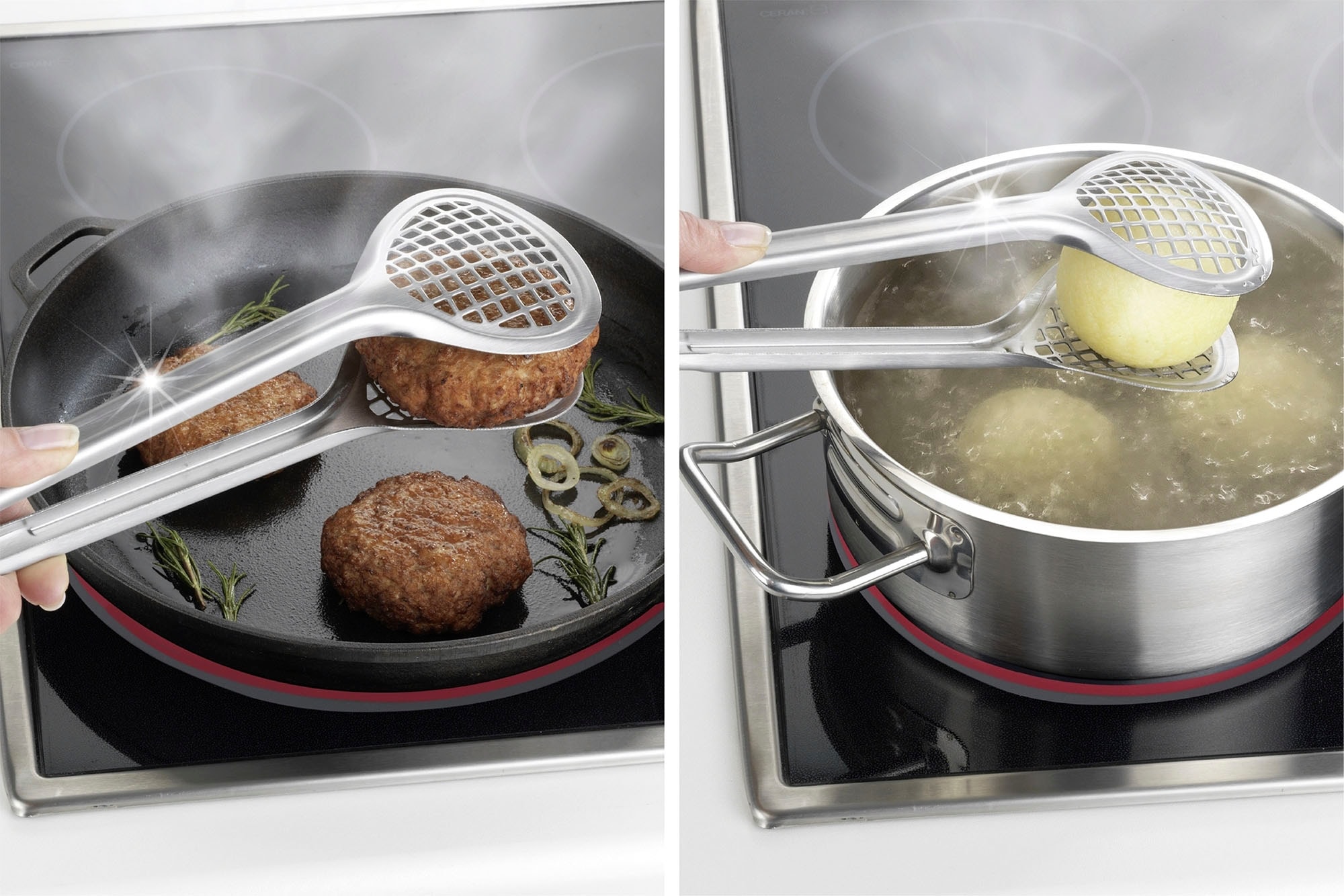 Maximex Servierzange »Gourmet«, mit Jumbo Pfannenwender, Multifunktioneller  Küchenzange, Edelstahl online kaufen | BAUR