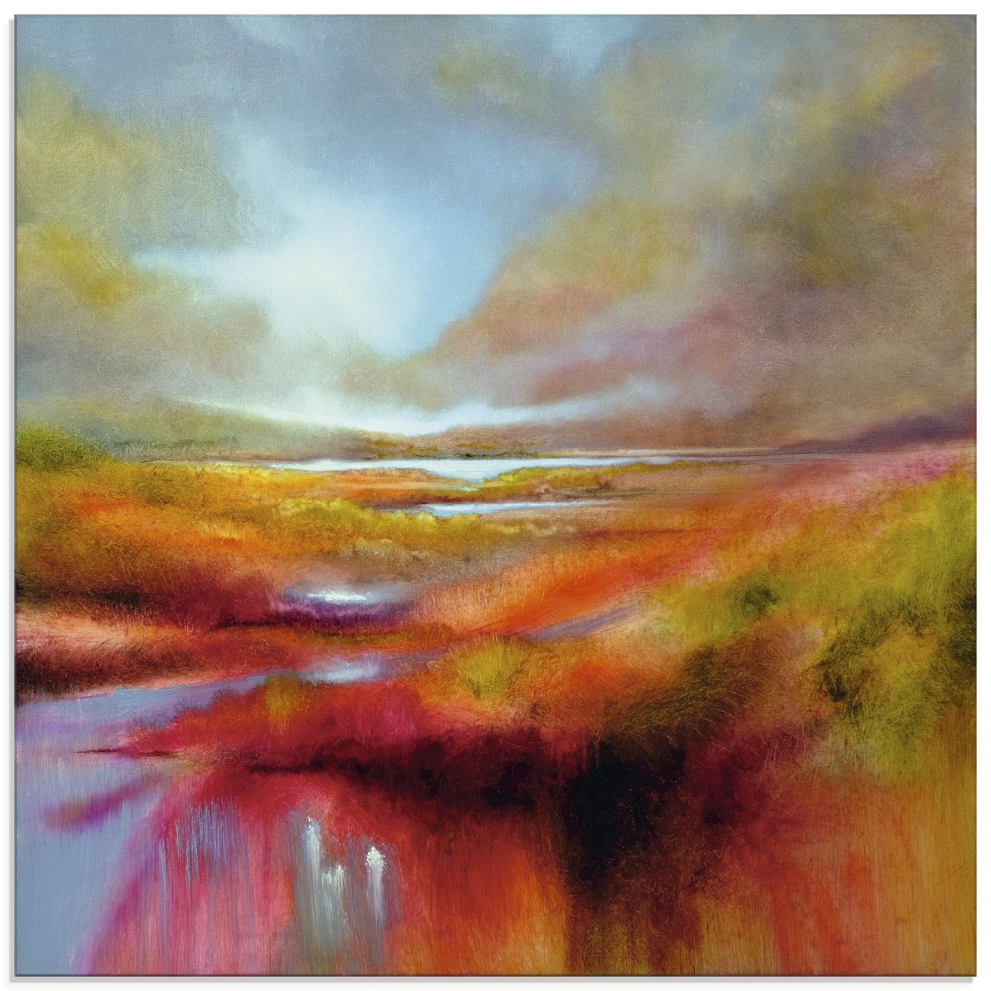 Artland Glasbild "Ein perfekter Tag I" Berge 1 Stk. tlg. in verschiedenen Größen