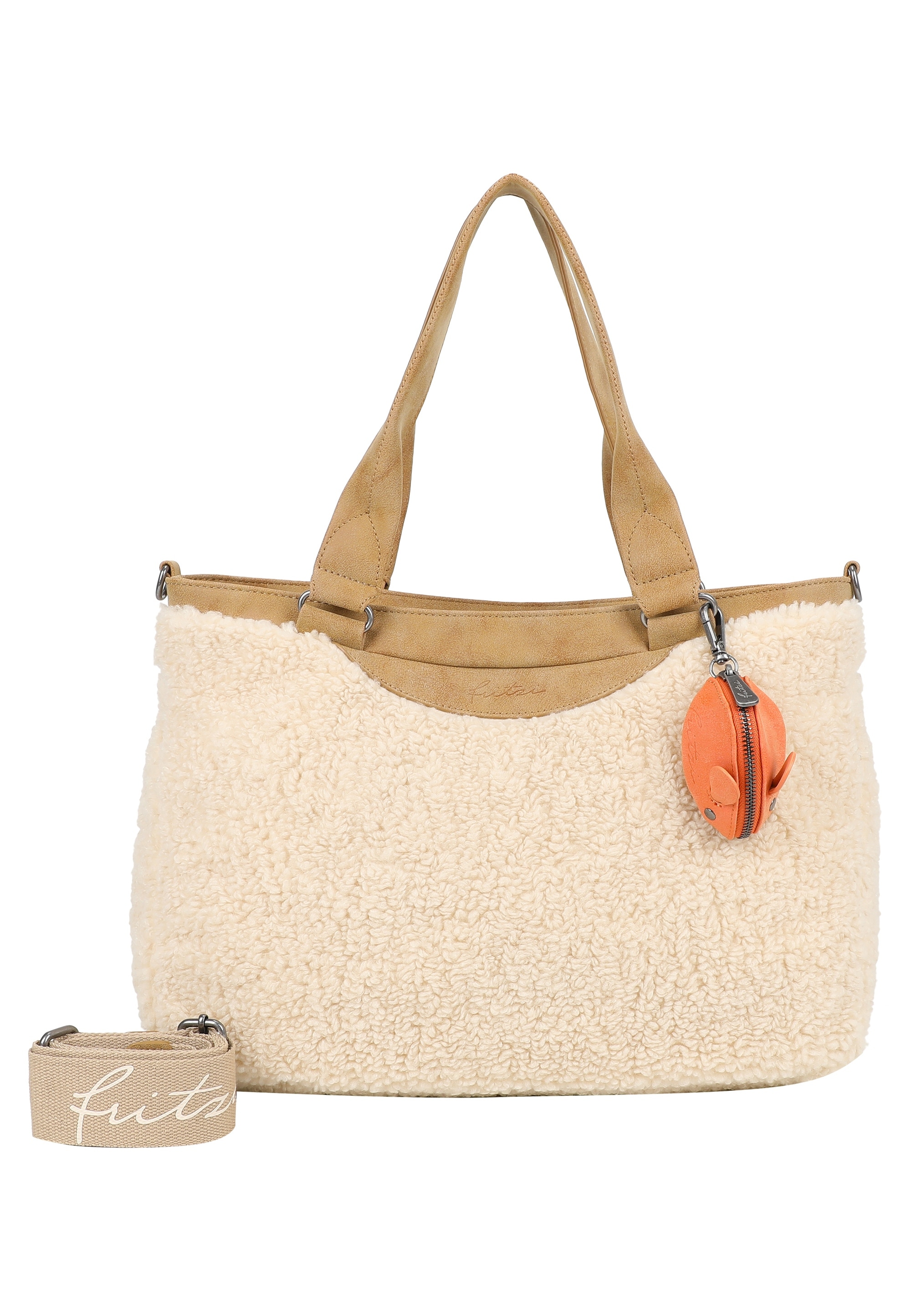 Fritzi aus Preußen Henkeltasche "Teddy Black", aus kuscheligem, veganem Ted günstig online kaufen