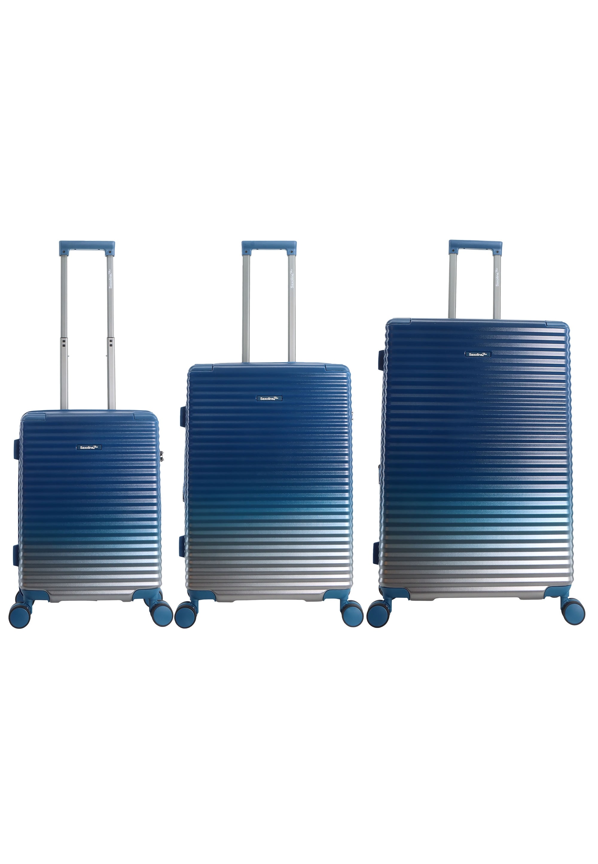 Saxoline Koffer "Elite" 3 Stk. tlg. mit Trolleysystem und Doppelrollen