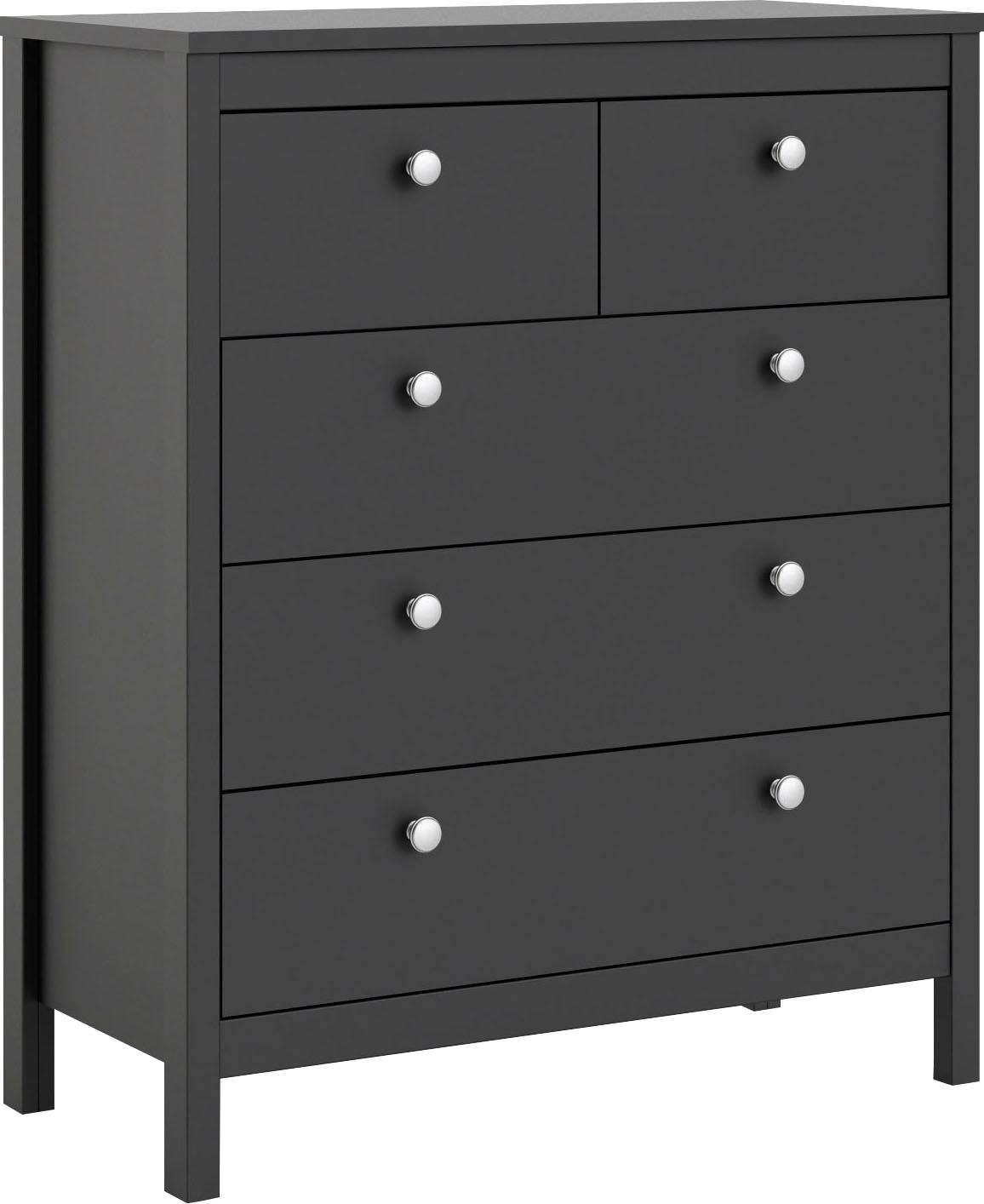 Home affaire Kommode »Madrid, Aufbewahrung, Schubladenschrank, Stauraum«, mit 5 Schubladen, Breite 82 cm, Höhe 99 cm