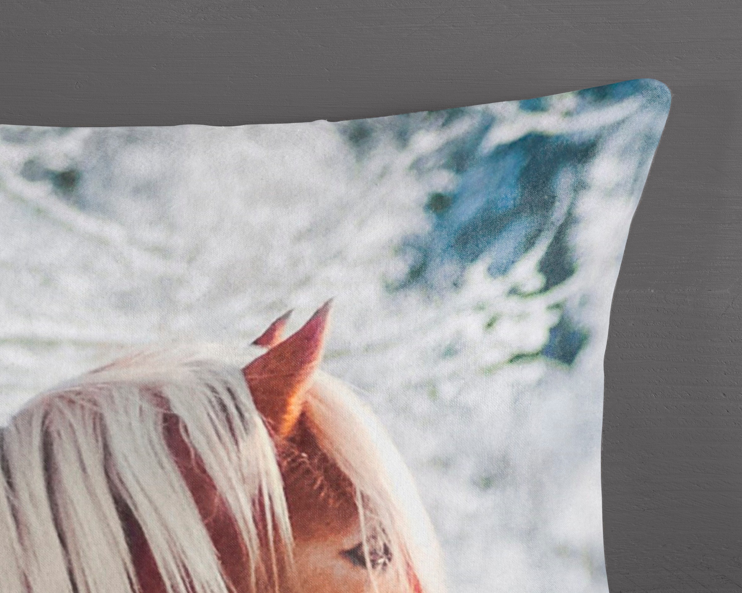 good morning Kinderbettwäsche »Scarlet«, Biber, 135x200, Winter, Warm, Reißverschluss, Wendeoptik, Kind, Pferd