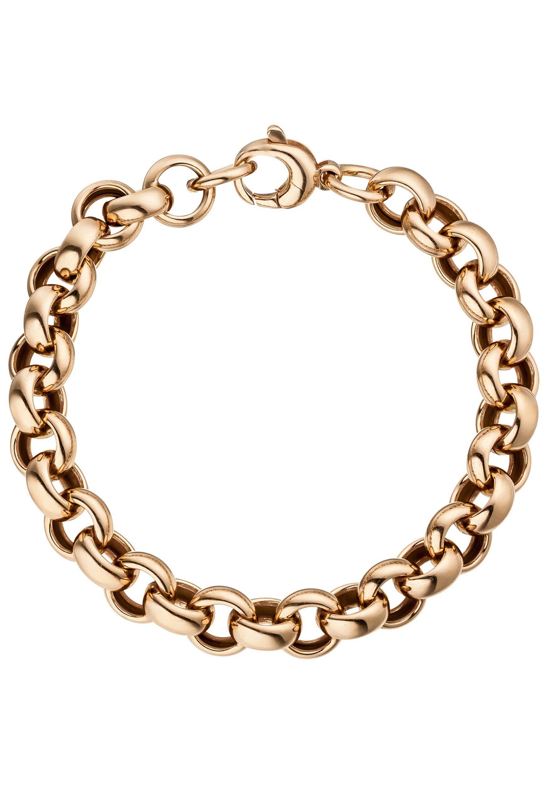 JOBO Armband, 925 Silber roségold vergoldet 21 cm