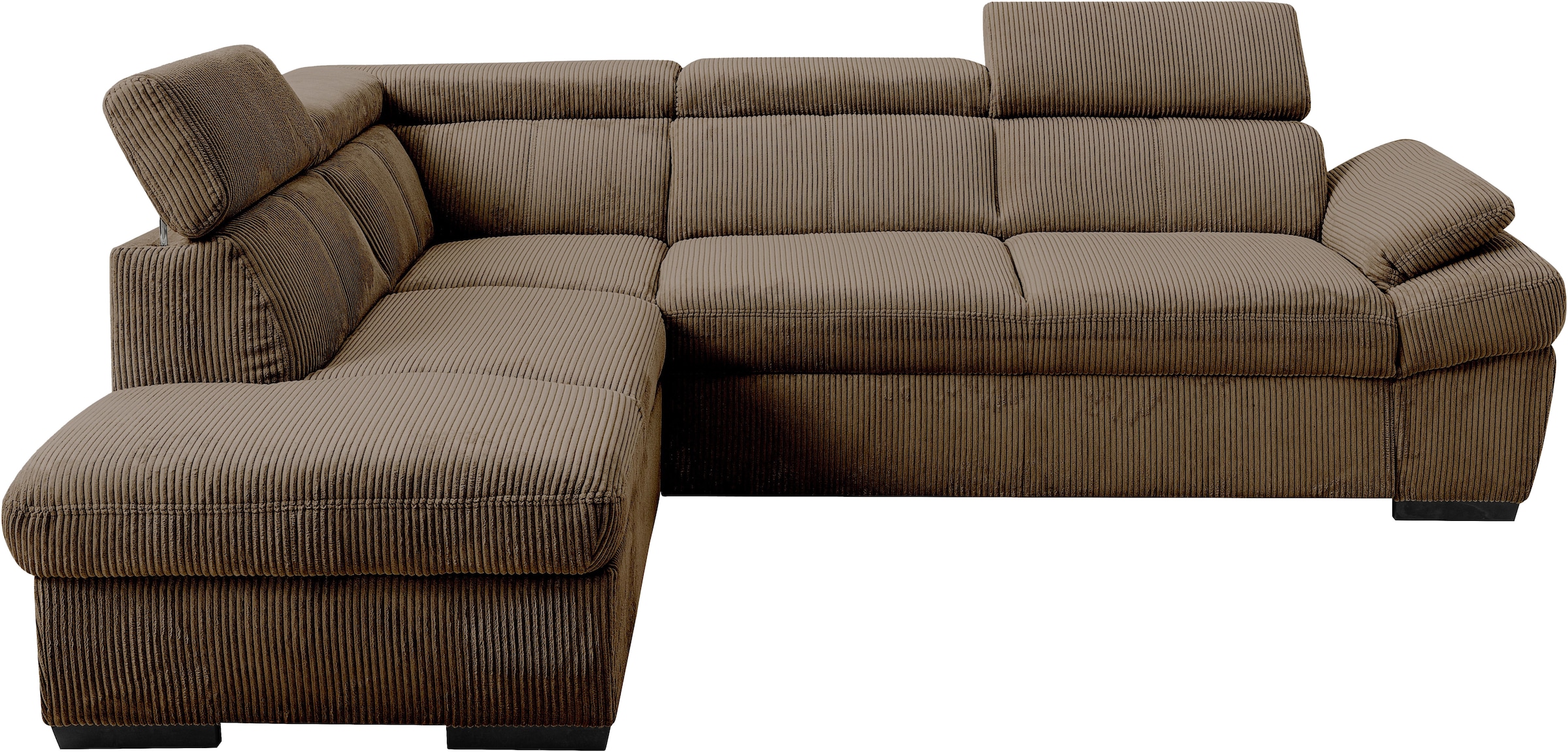 exxpo - sofa fashion Ecksofa inkl. Kopf- und Armteilverstellung, wahlweise mit Bettfunktion