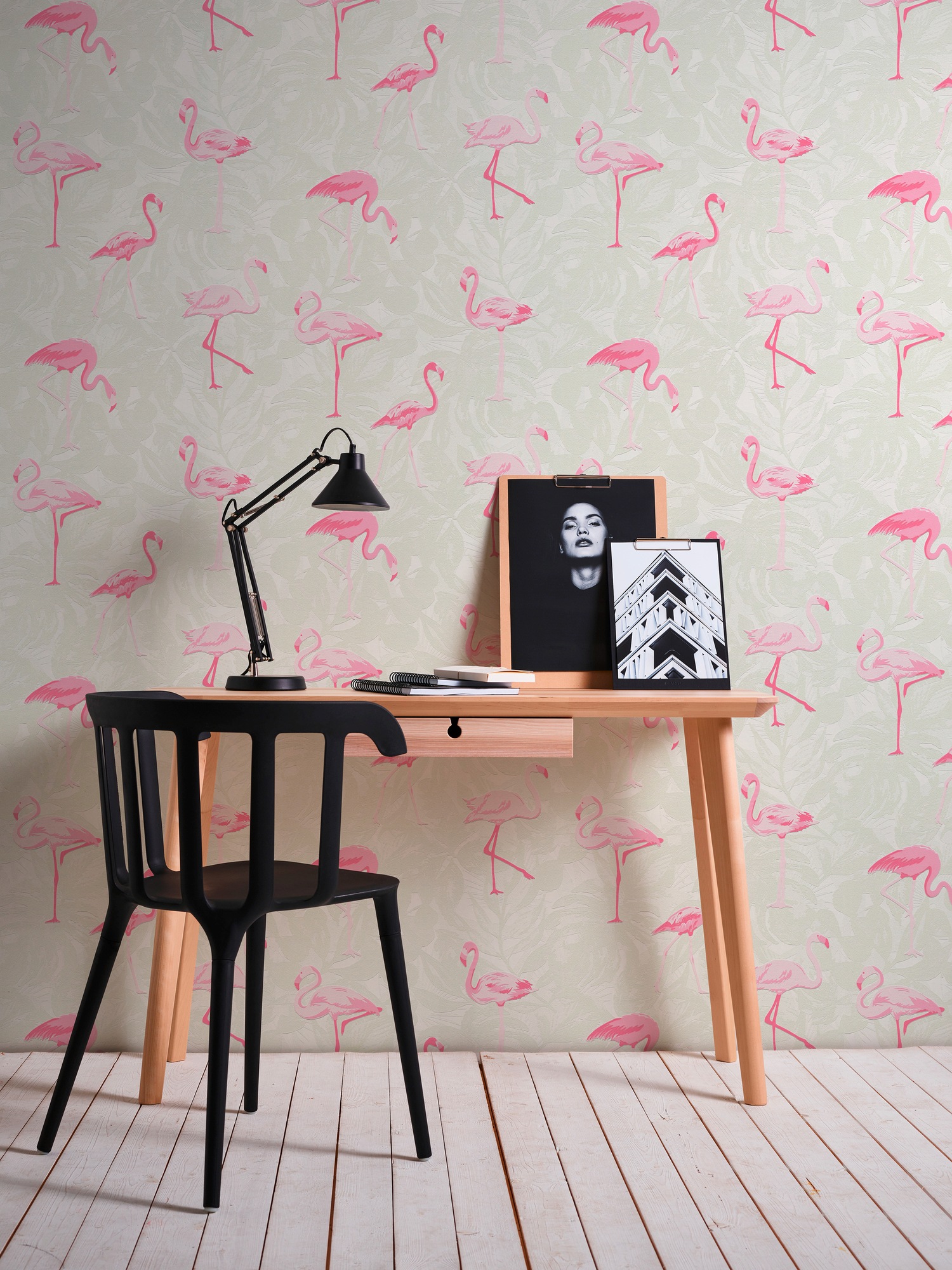 A.S. Création Vliestapete »Boys & Girls 6 mit Flamingos«, floral-botanisch-Wald, Tapete Tiere Tapeten Wohnzimmer Schlafzimmer Küche modern Design Optik