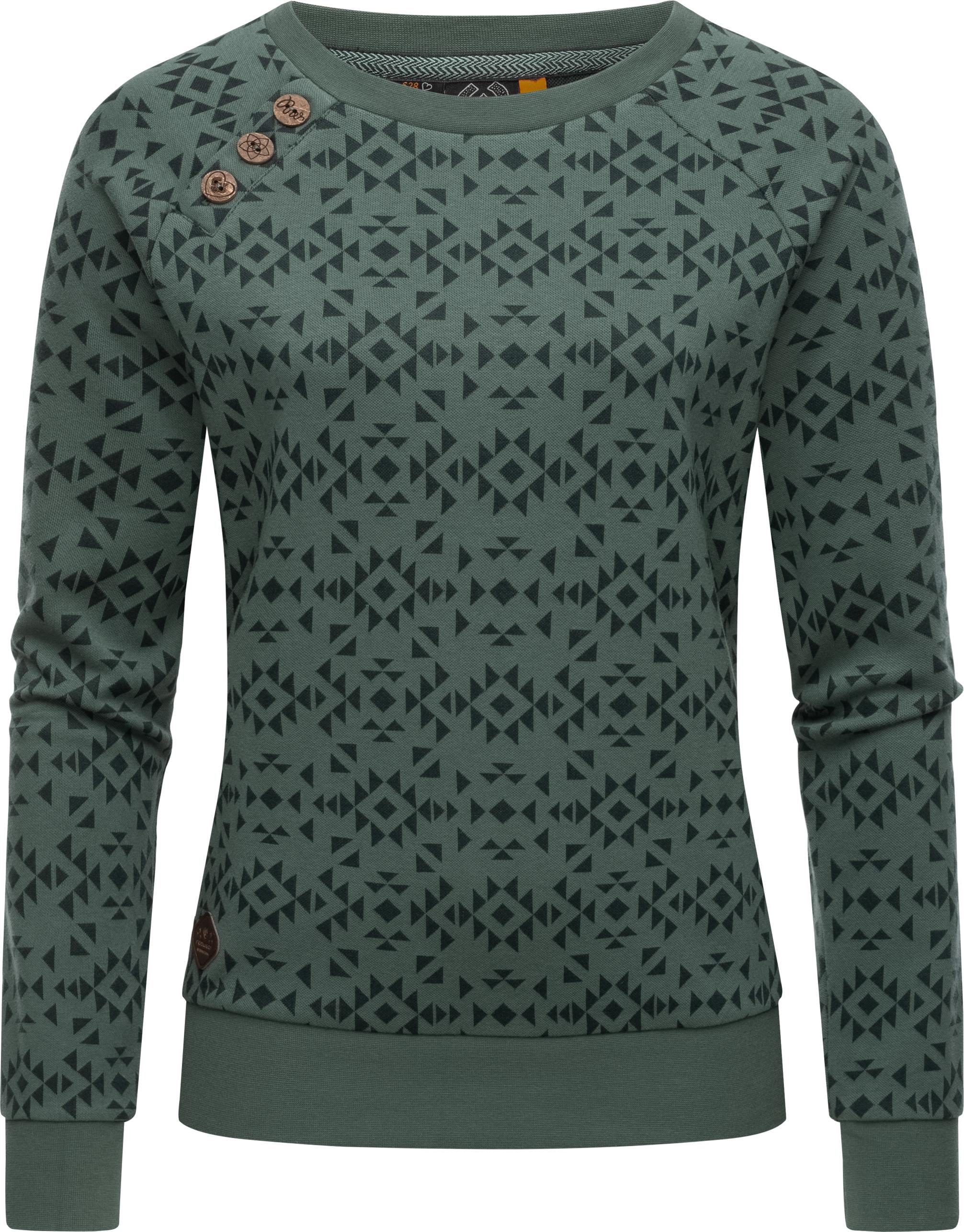 Rundhalspullover »Darria Aztec«, Leichter Damen Pullover mit coolem Print-Muster