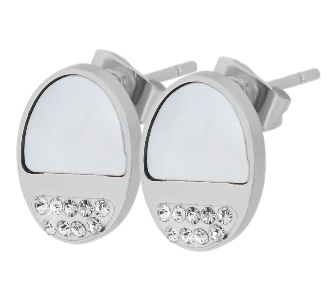 Adelia´s Paar Ohrhänger "Ohrringe – Ohrstecker aus Edelstahl mit Perlmutt" Ideal als Geschenk für besondere Anlässe