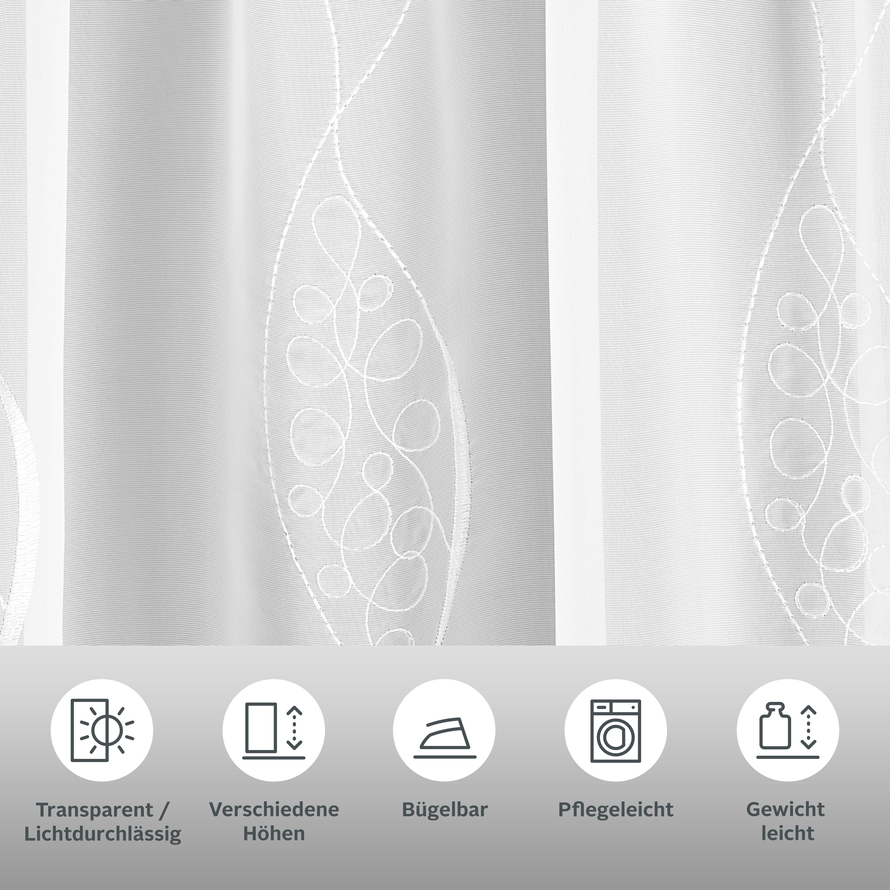 Thumbnail - my home Gardine "Bea" Kräuselband 1 Stk. tlg. Store