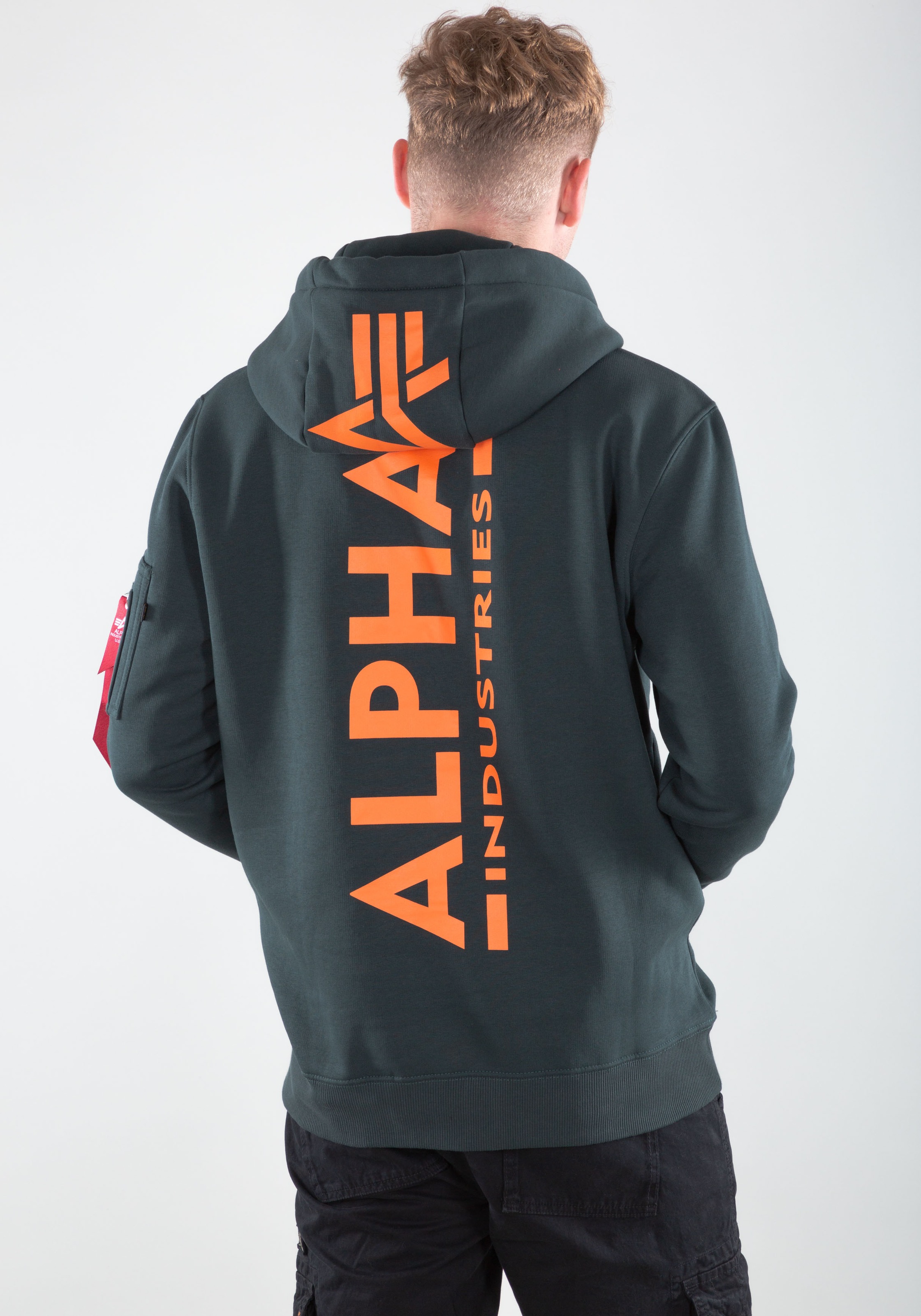 Alpha Industries Kapuzensweatshirt "BACK PRINT HOODY", Baumwollmischung, re günstig online kaufen