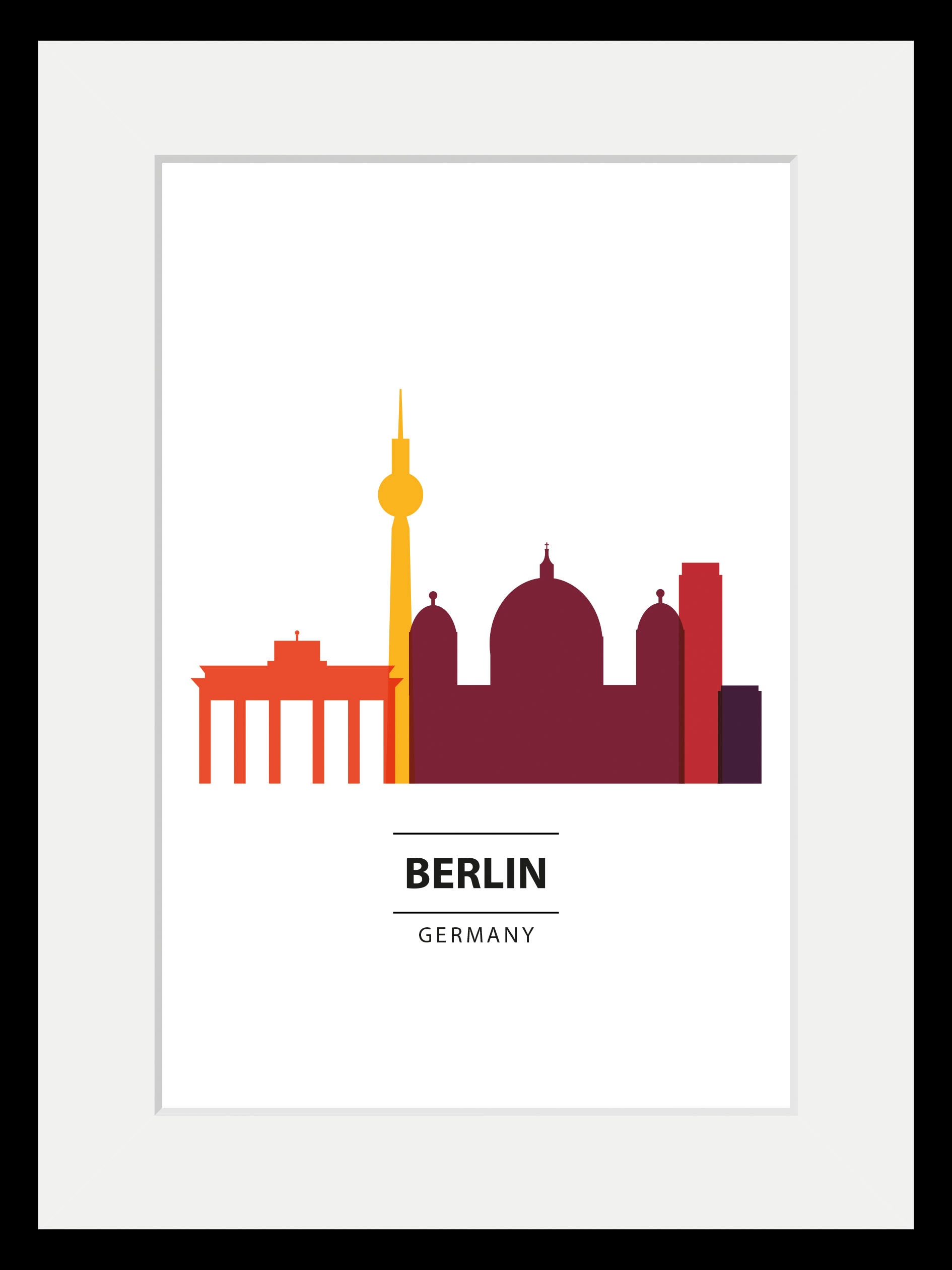 St.) kaufen Bild BAUR (1 | Color queence »Berlin Städte, Splash«,