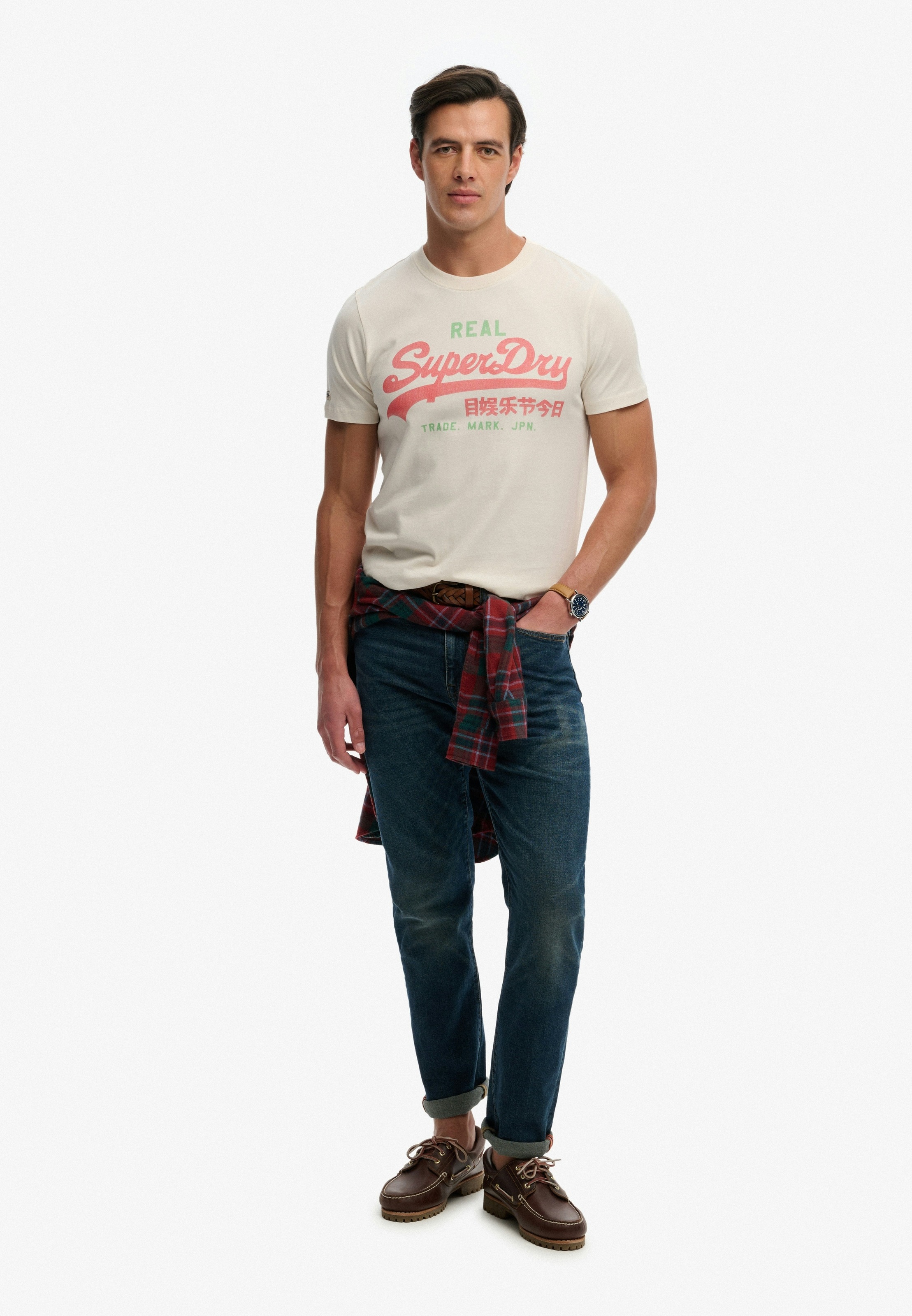 Superdry Rundhalsshirt »VL CLASSIC TEE« mit klassischem Vintage-Logo Print