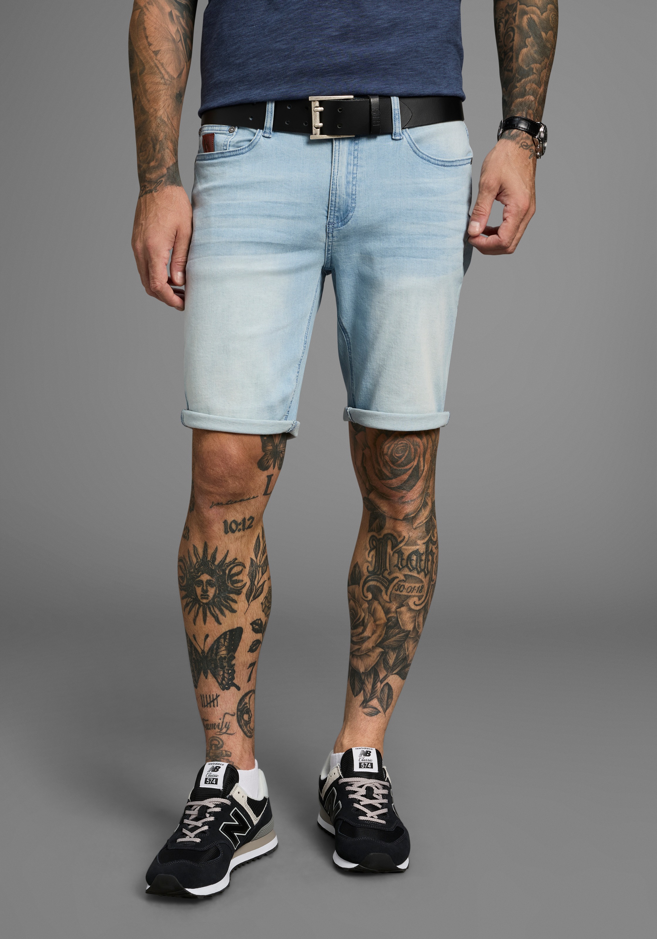 Bruno Banani Jeansshorts "Hutch-Shorts" gerade geschnittene kurze Beine, ni günstig online kaufen