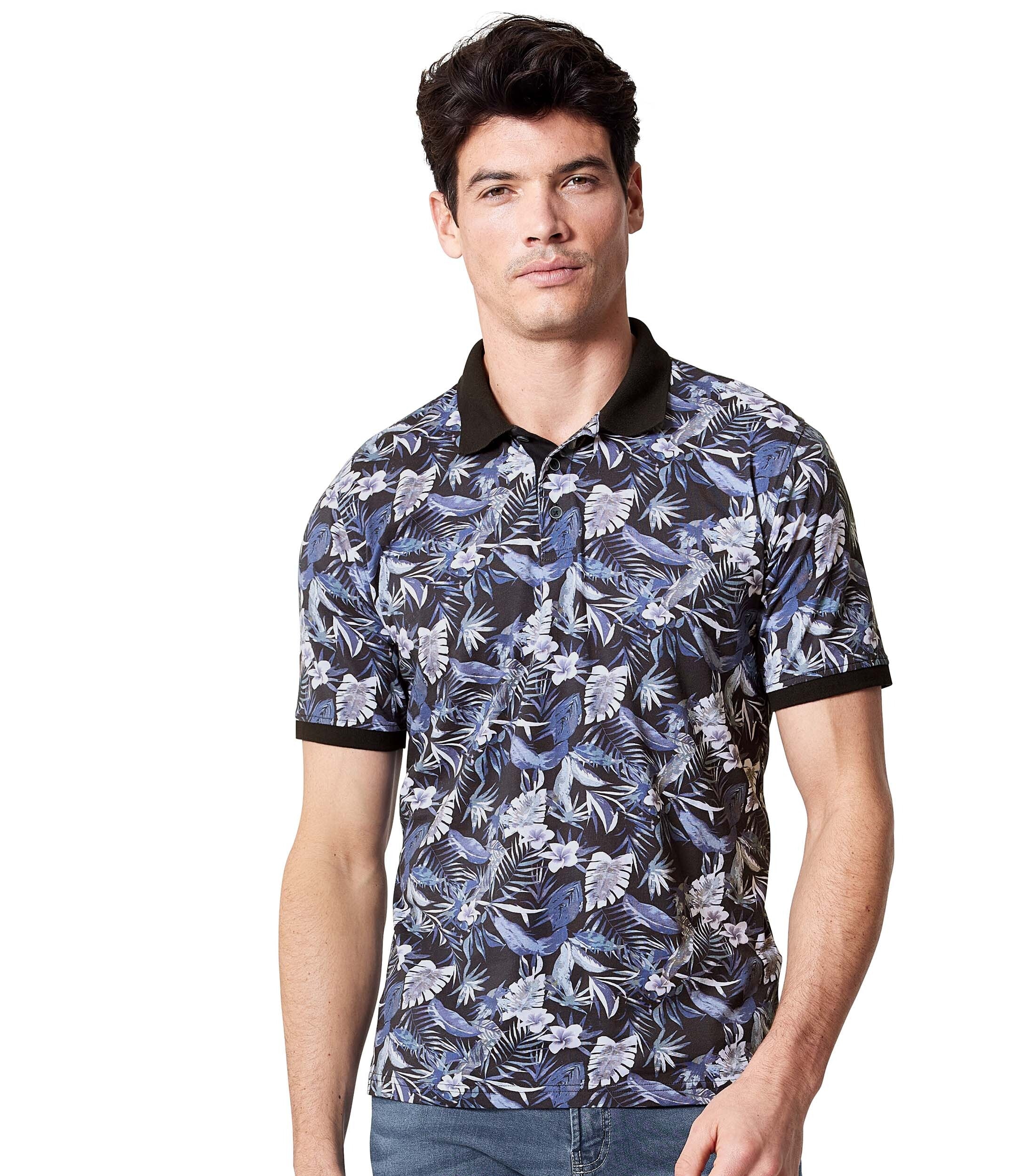 CASAMODA Poloshirt "CASAMODA Polo-Shirt Print" günstig online kaufen
