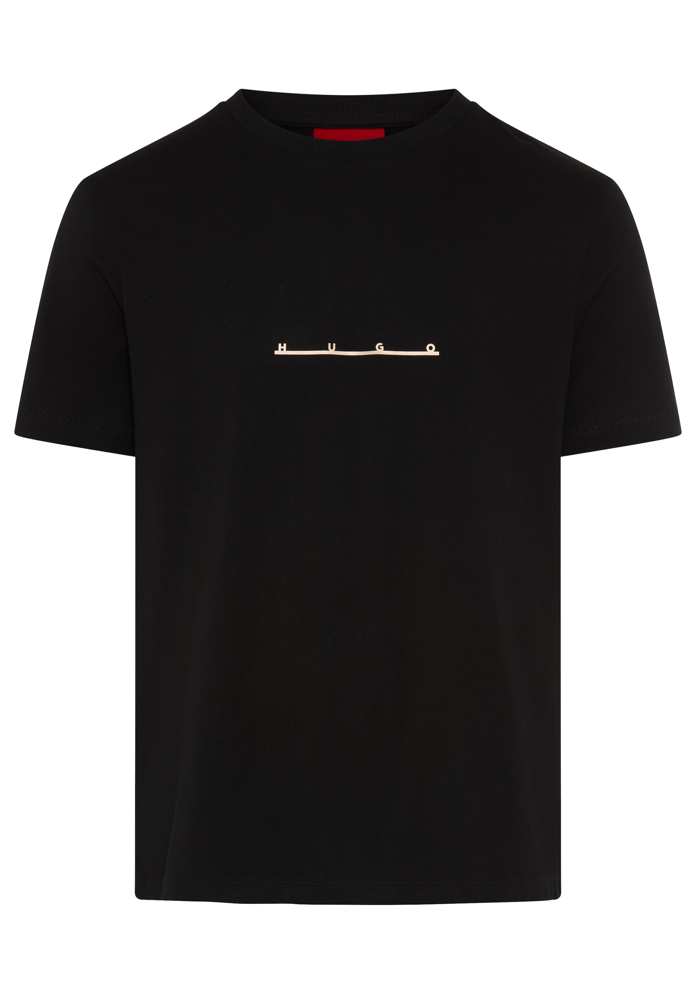 HUGO T-Shirt "Datri" Rundhalsausschnitt, Regular Fit, reine Baumwolle