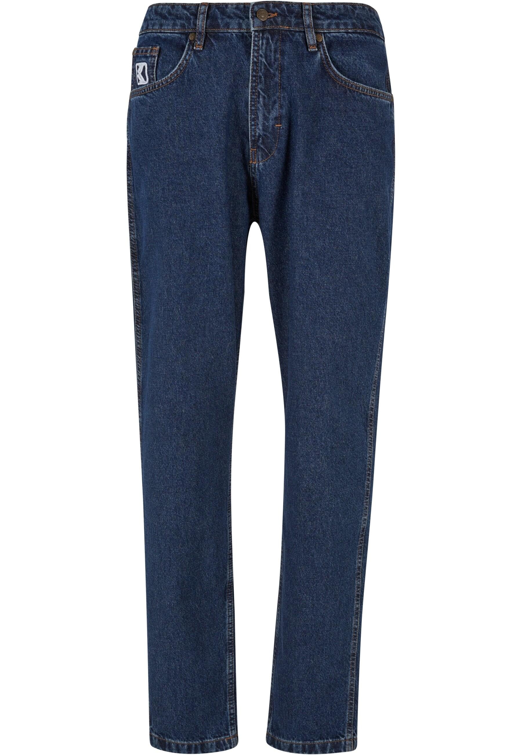 Karl Kani Bequeme Jeans "Karl Kani Herren KK Small Signature Tapered Five Pocket Denim"