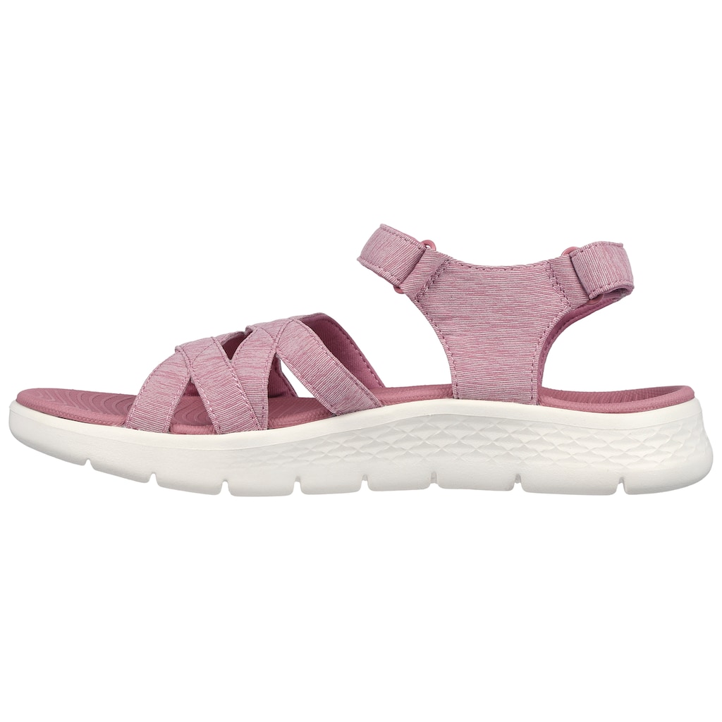 Skechers Sandale »GO WALK FLEX SANDAL-SUNSHINE«, Sommerschuh, Sandalette, Klettschuh, mit praktischem Klettverschluss