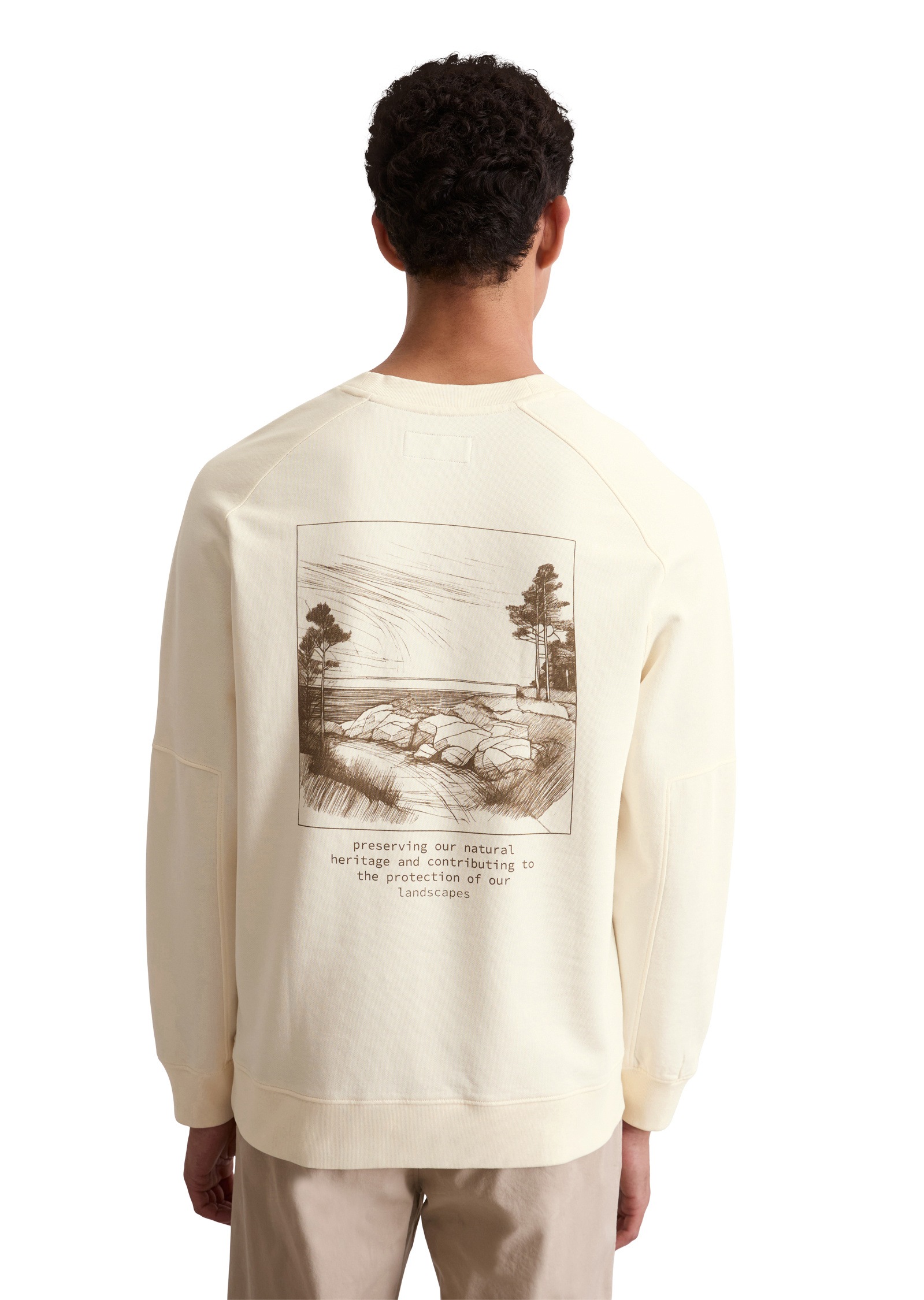 Marc O'Polo Sweatshirt »aus recycelter Baumwolle«