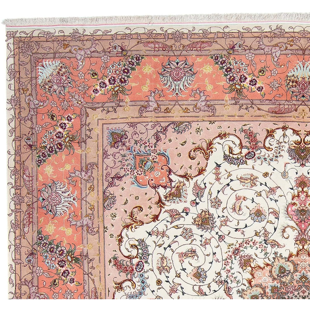 morgenland Orientteppich »Perser - Täbriz - Royal quadratisch - 300 x 298 cm - beige«, quadratisch
