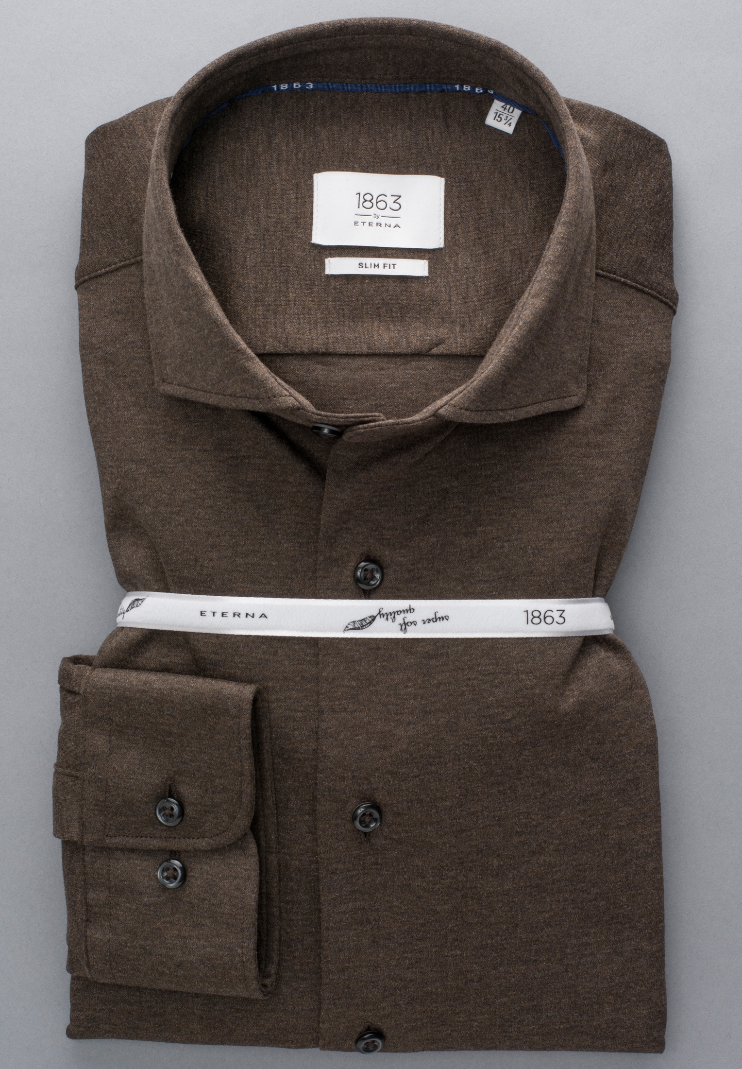 Eterna Langarmhemd »SLIM FIT«, EASY IRON (bügelleicht)