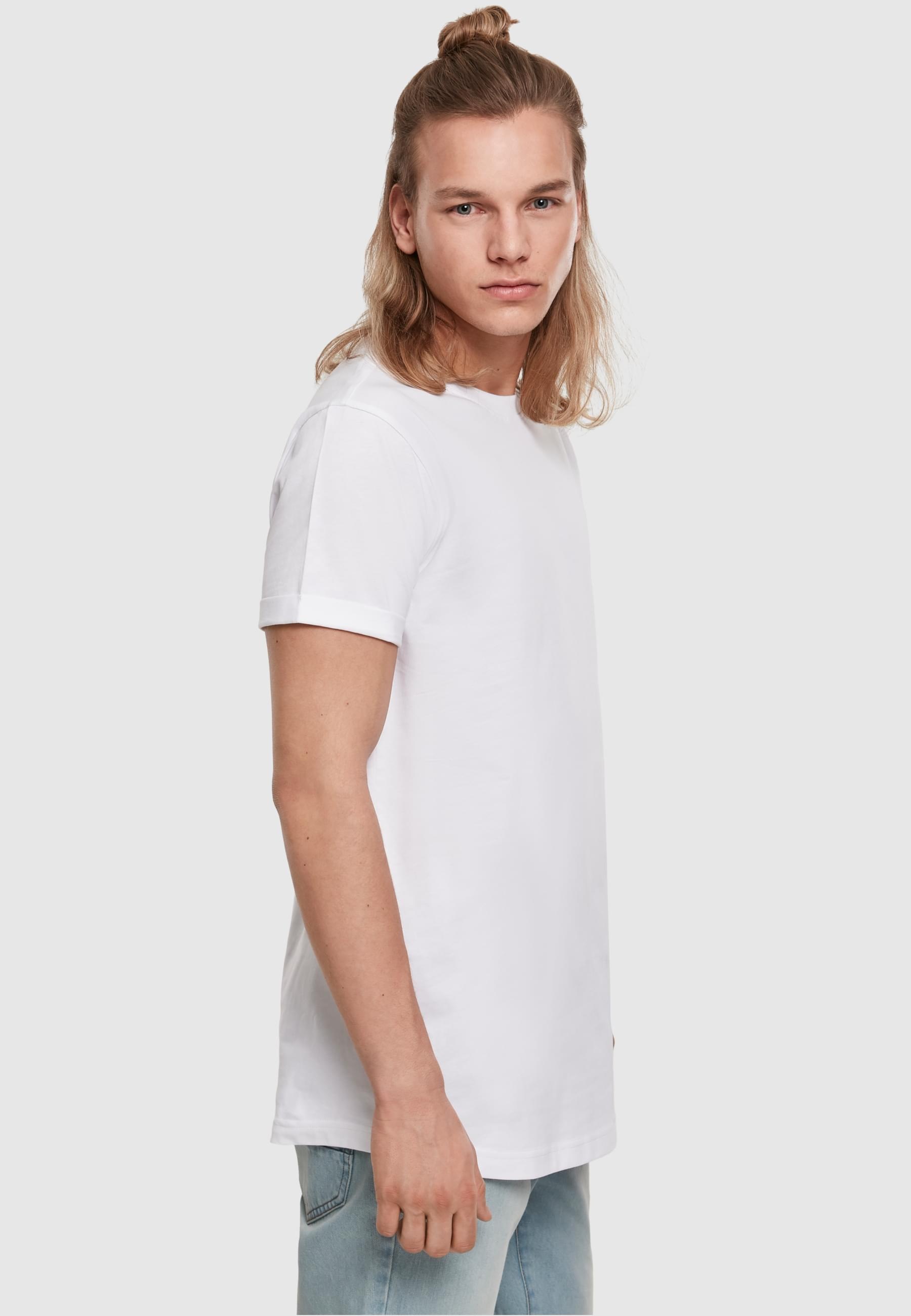 URBAN CLASSICS T-Shirt »Urban Classics Herren Short Shaped Turn Up Tee«, (1 tlg.)