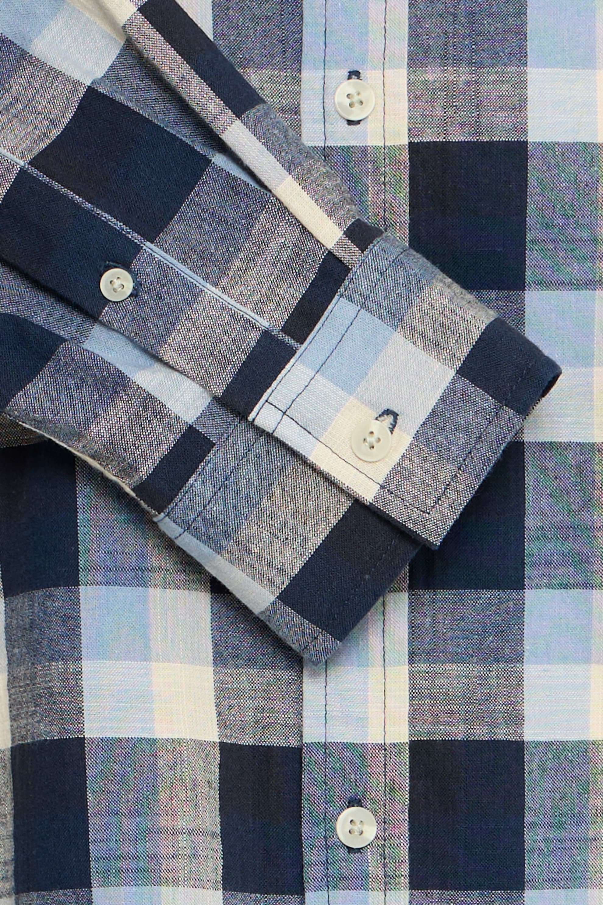 Blend Langarmhemd »BHDARIS SLUB CHECK«