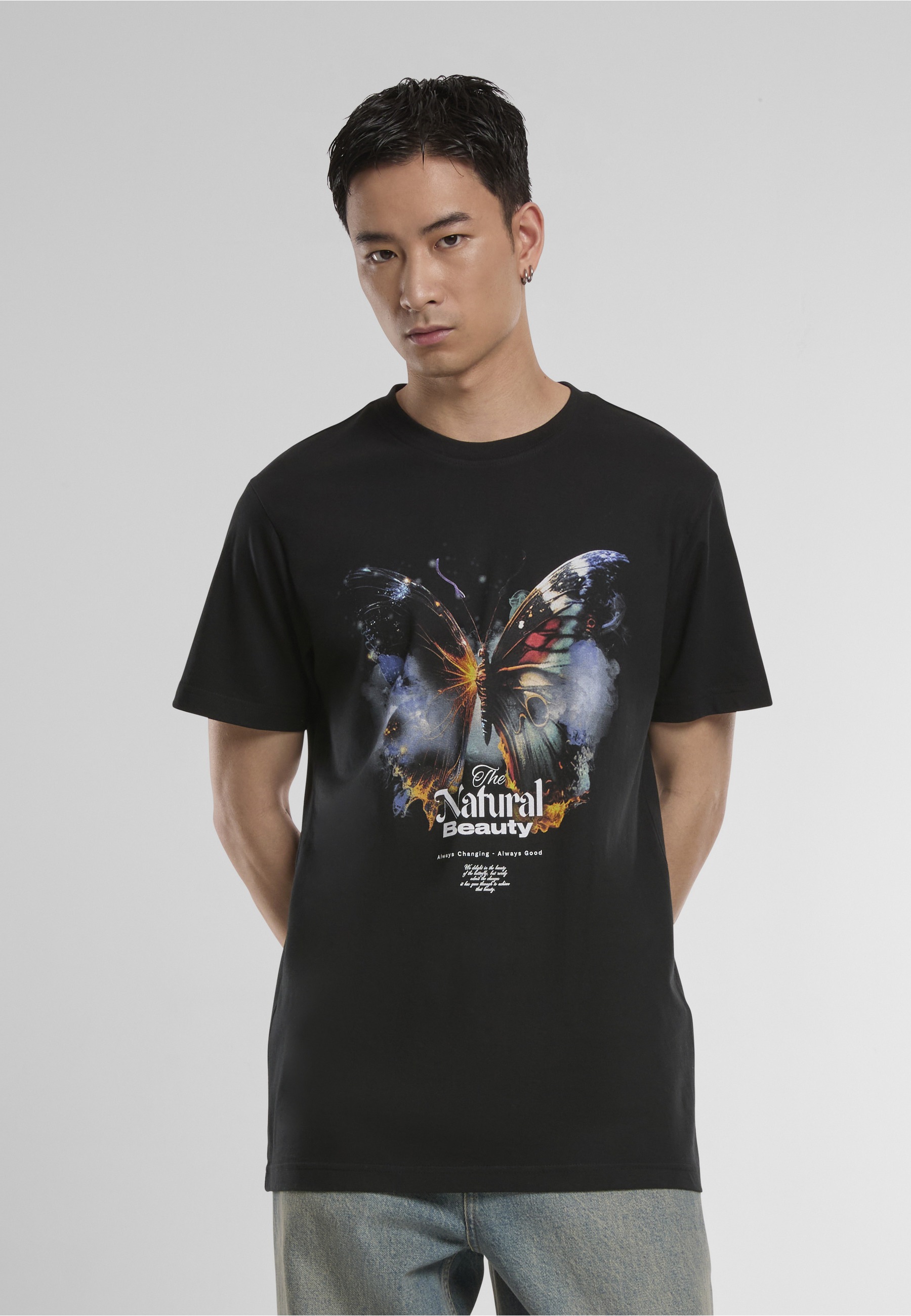 MisterTee T-Shirt »MisterTee Natural Beauty Butterfly Tee« 1 Stk.