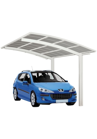 Einzelcarport »Portoforte Typ 80 Standard-Winterweiss«, Aluminium, 254 cm, weiß