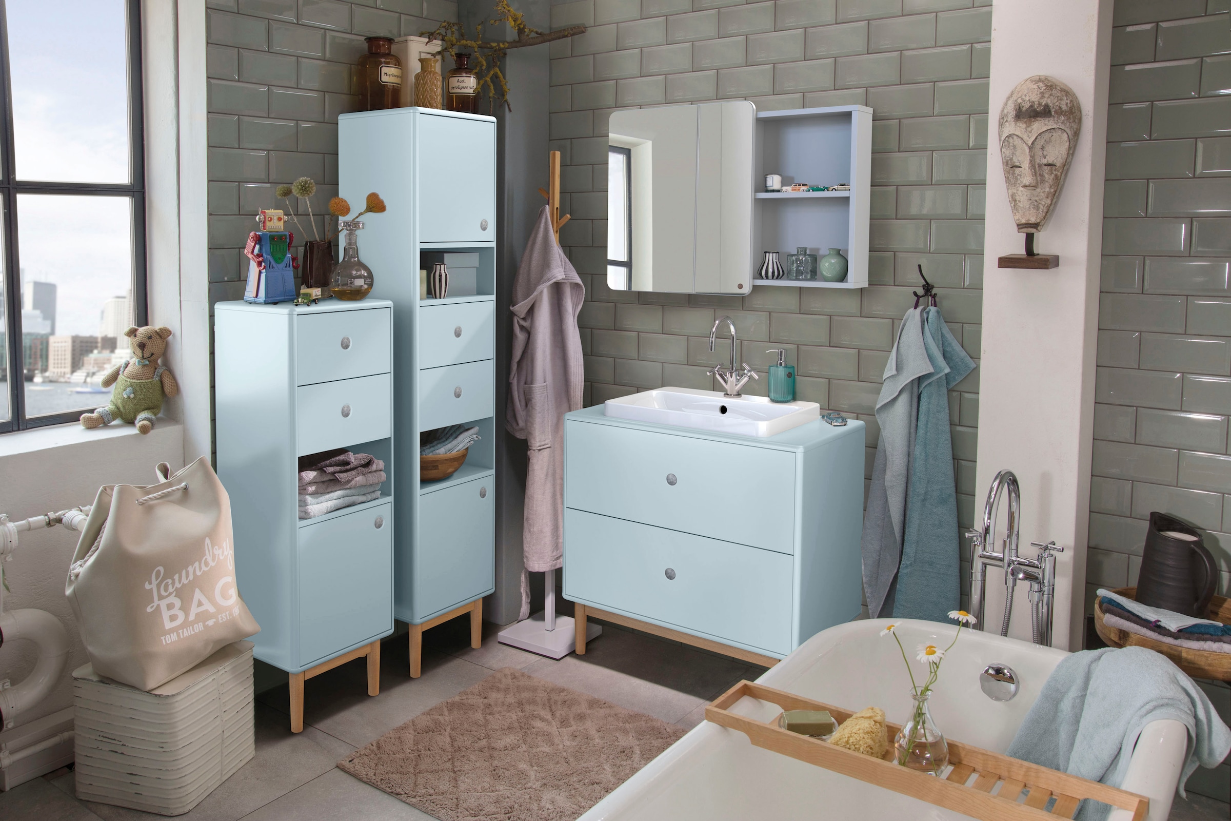 (Spar-Set, BAUR HOME St.) Badmöbel-Set TAILOR | 2 BATH«, TOM »COLOR