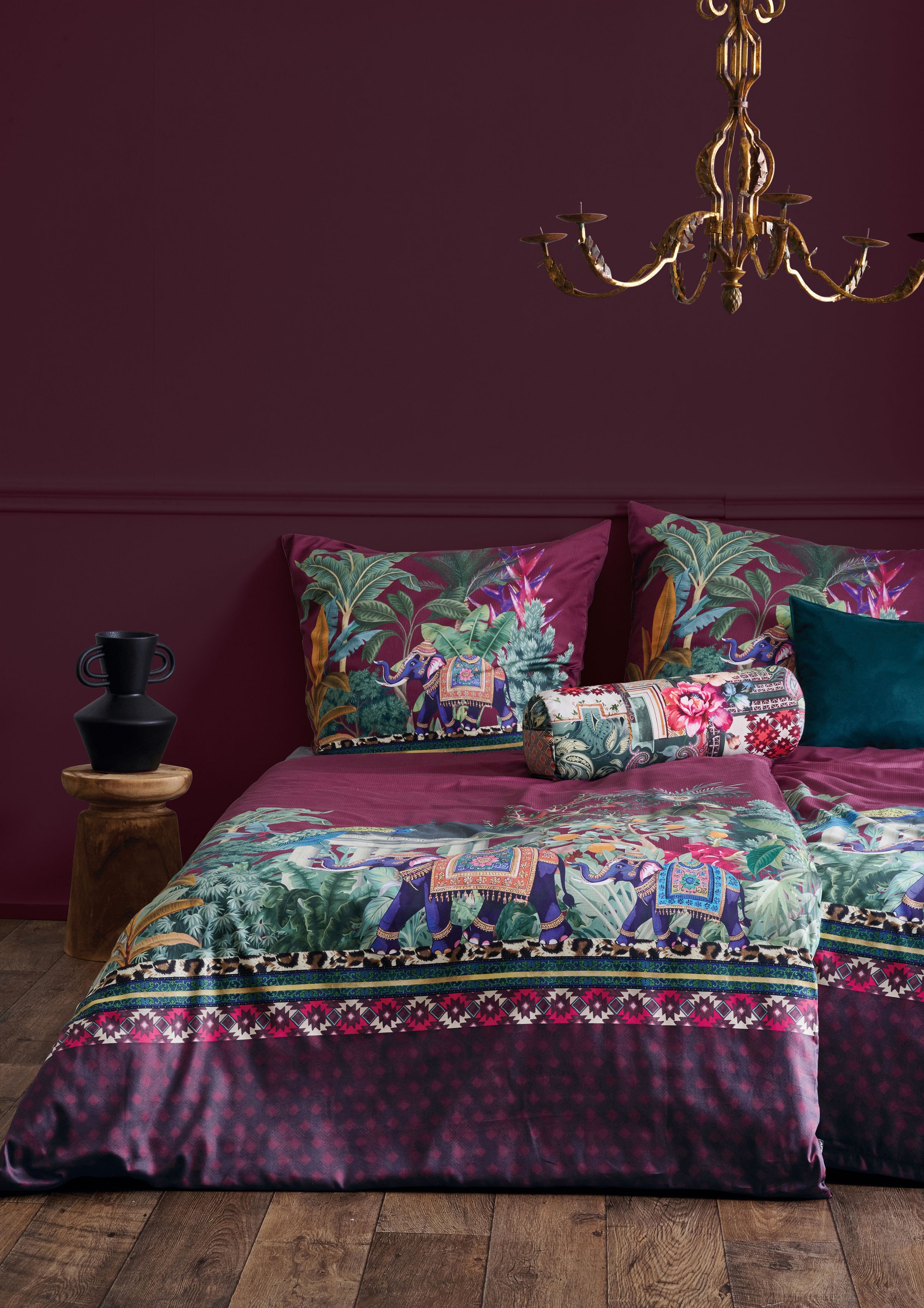 APELT Bettwäsche "Karma Gots" 2 Stk. tlg. Elefantenfamilie günstig online kaufen