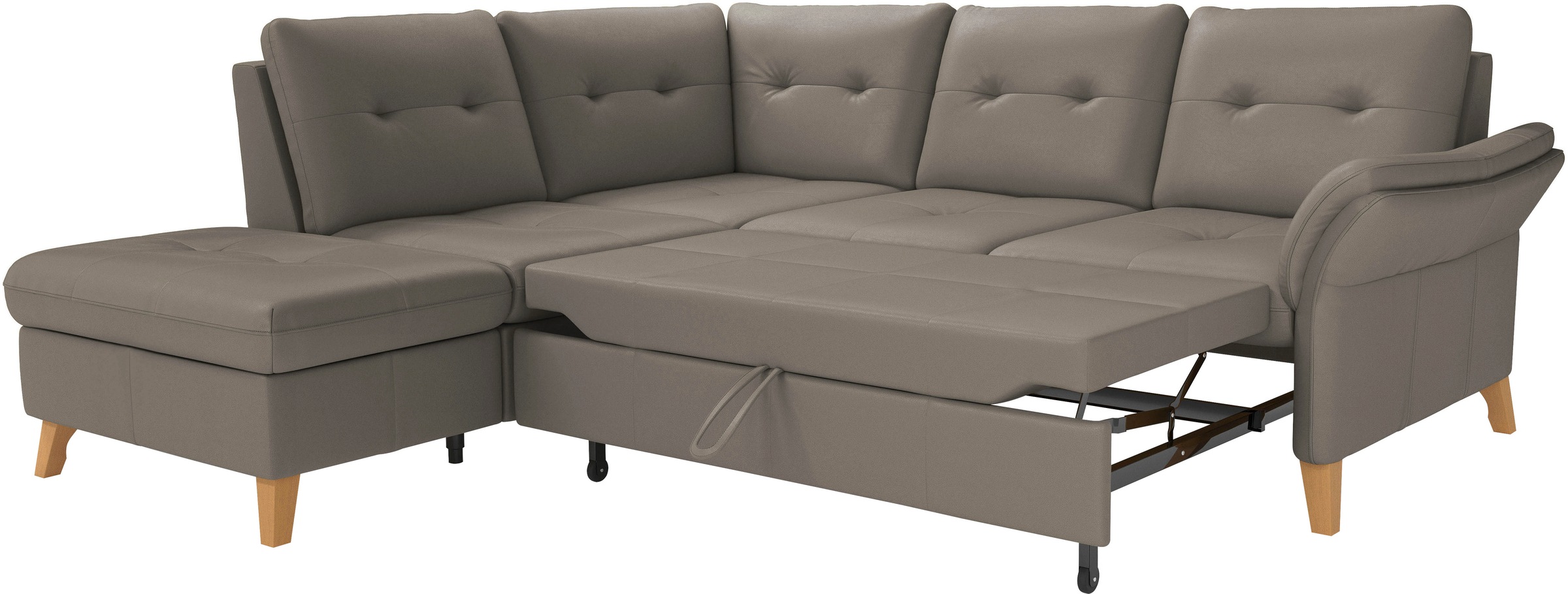 sit&more Ecksofa »Göteborg«, inkl. Sitztiefenverstellung, wahlweise mit Bettfunktion & Bettkasten