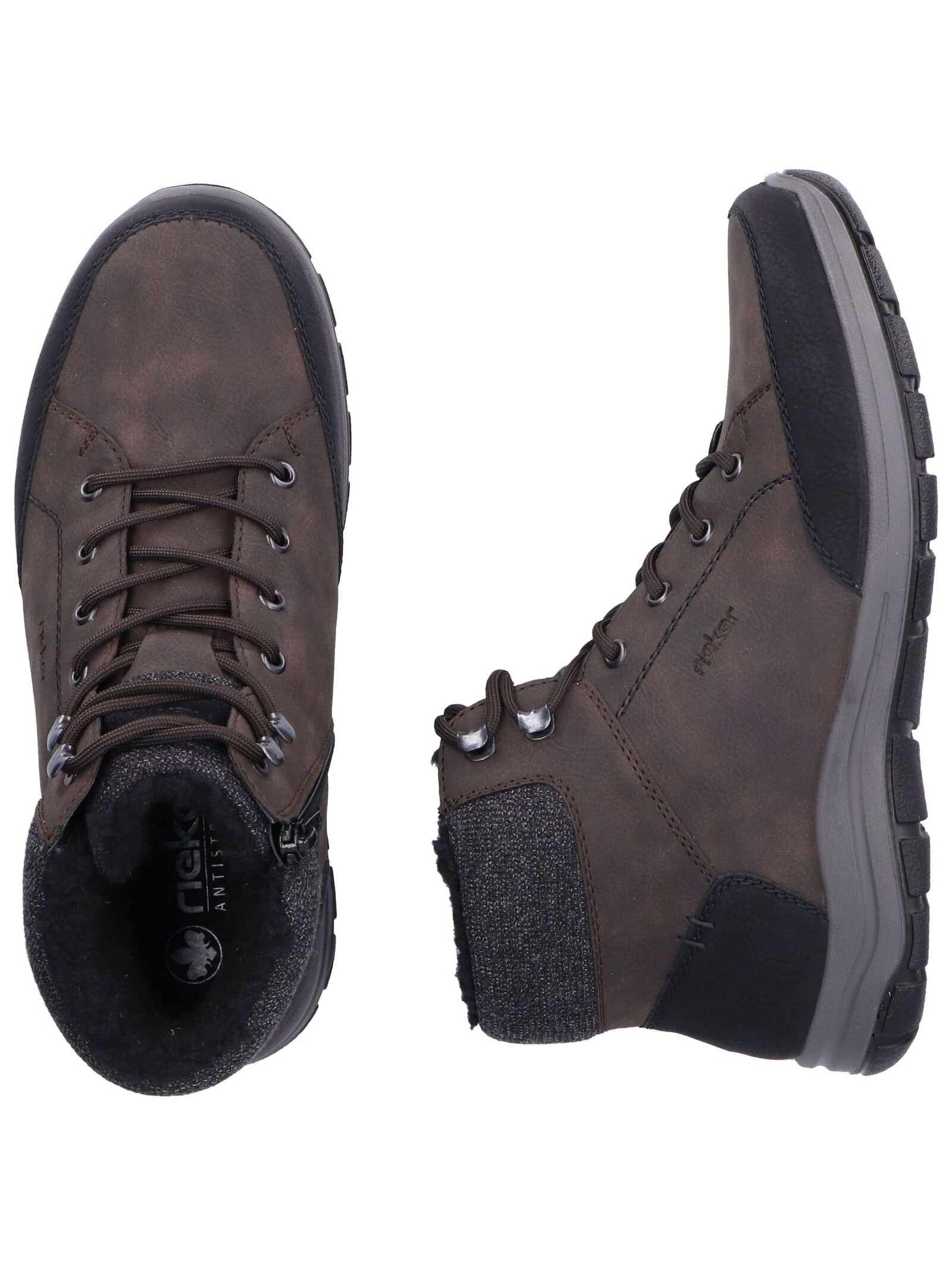 Rieker Schnürstiefelette »Rieker Stiefelette Lederimitat/Textil«