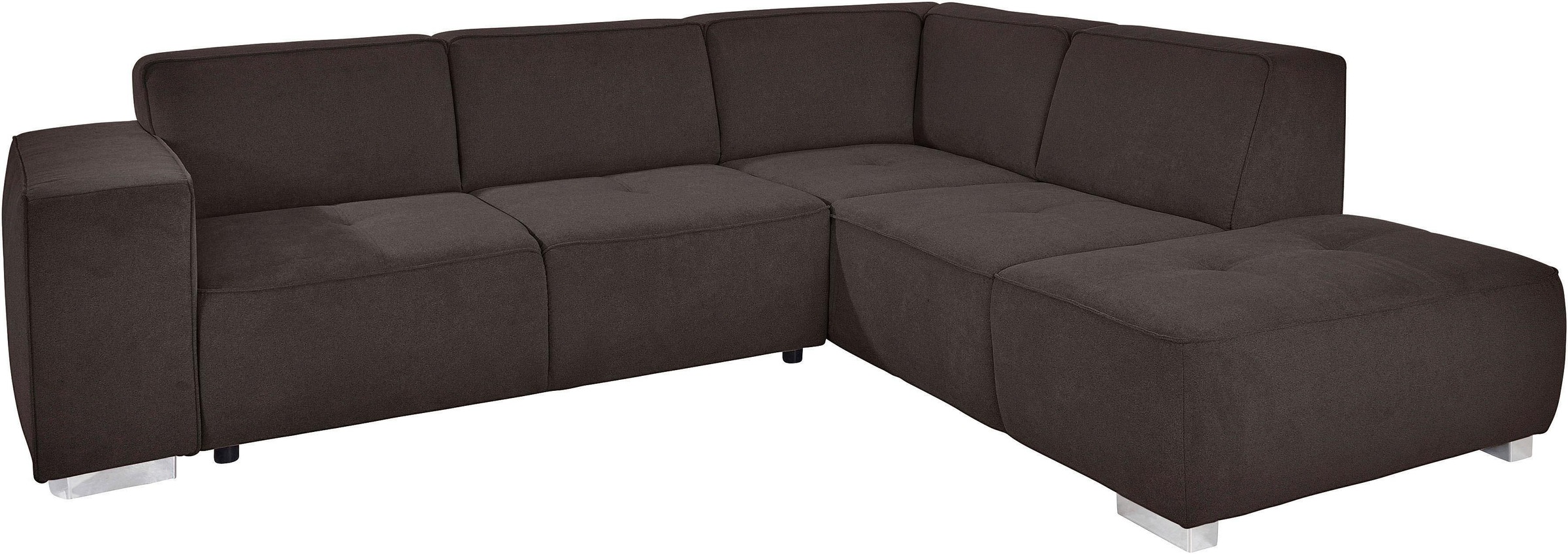 Home affaire Ecksofa "Sapporo L-Form" wahlweise Bettfunktion oder Sitztiefe günstig online kaufen