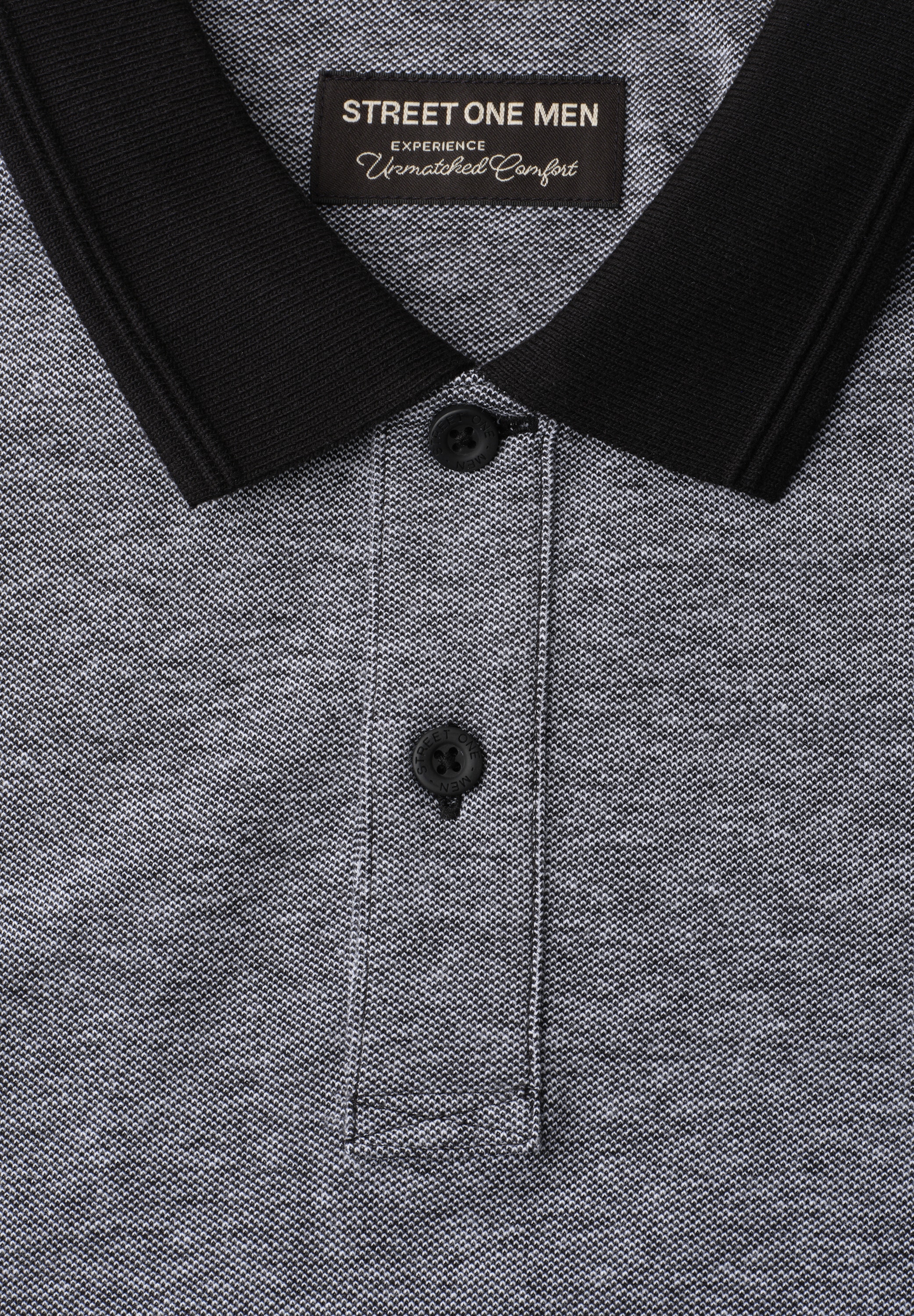 STREET ONE MEN Poloshirt mit Farbakzenten