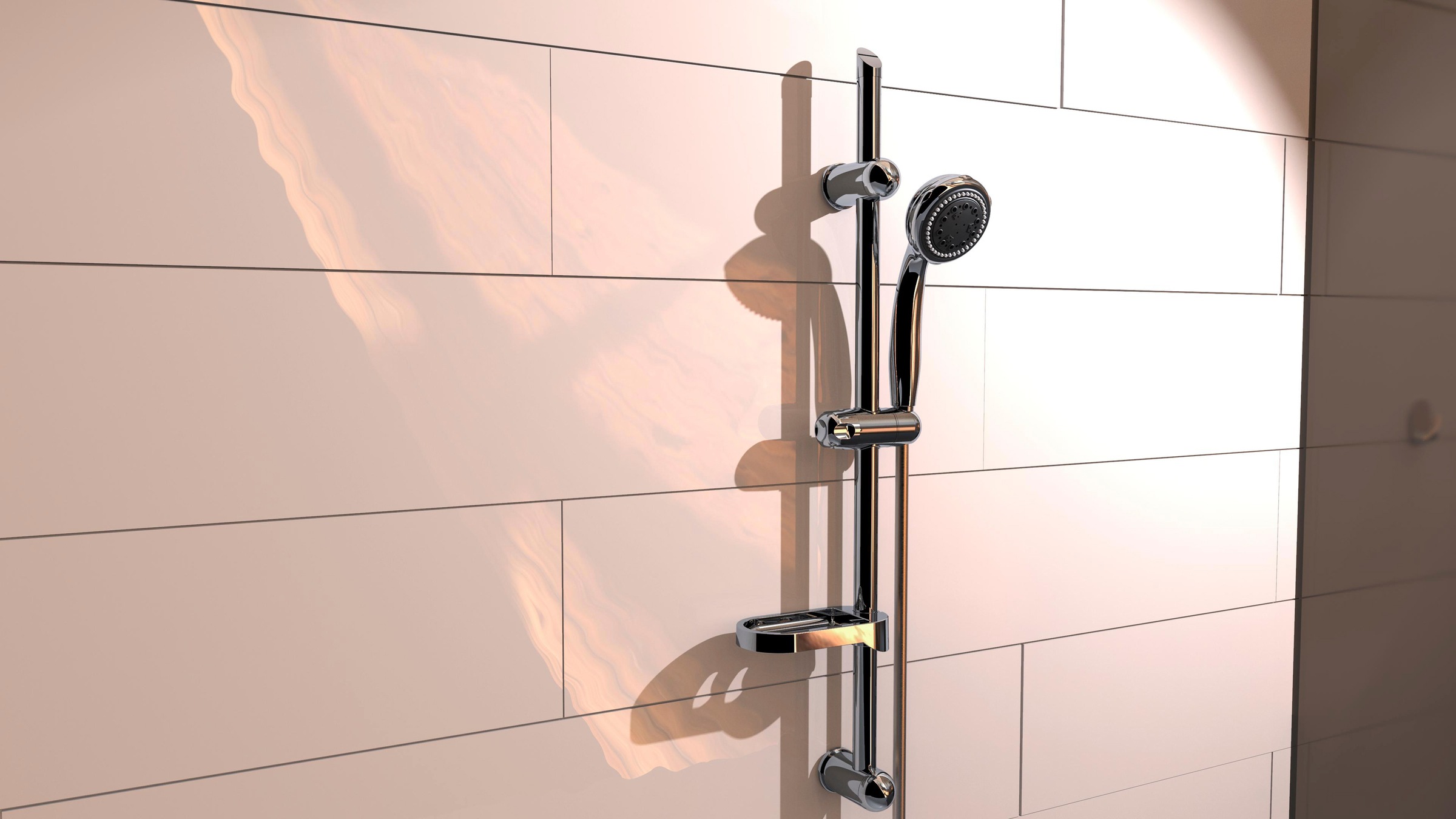Schütte Stangenbrause-Set "Fresh" Set, mit Schlauch und Halterung, Wellness Duschkopf mit 8 Funktionen